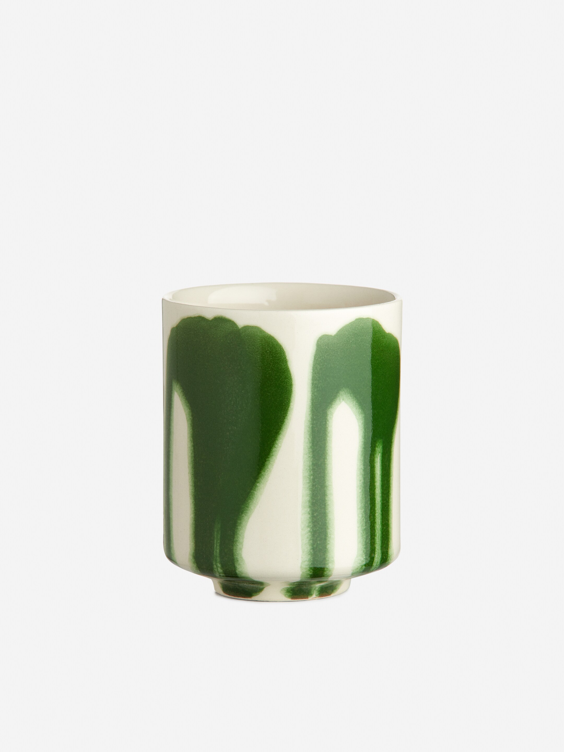 Größeres Bild ansehen: Steinguttassen im 2er-Set - Grüne Spritzer - Home All | H&M DE 2