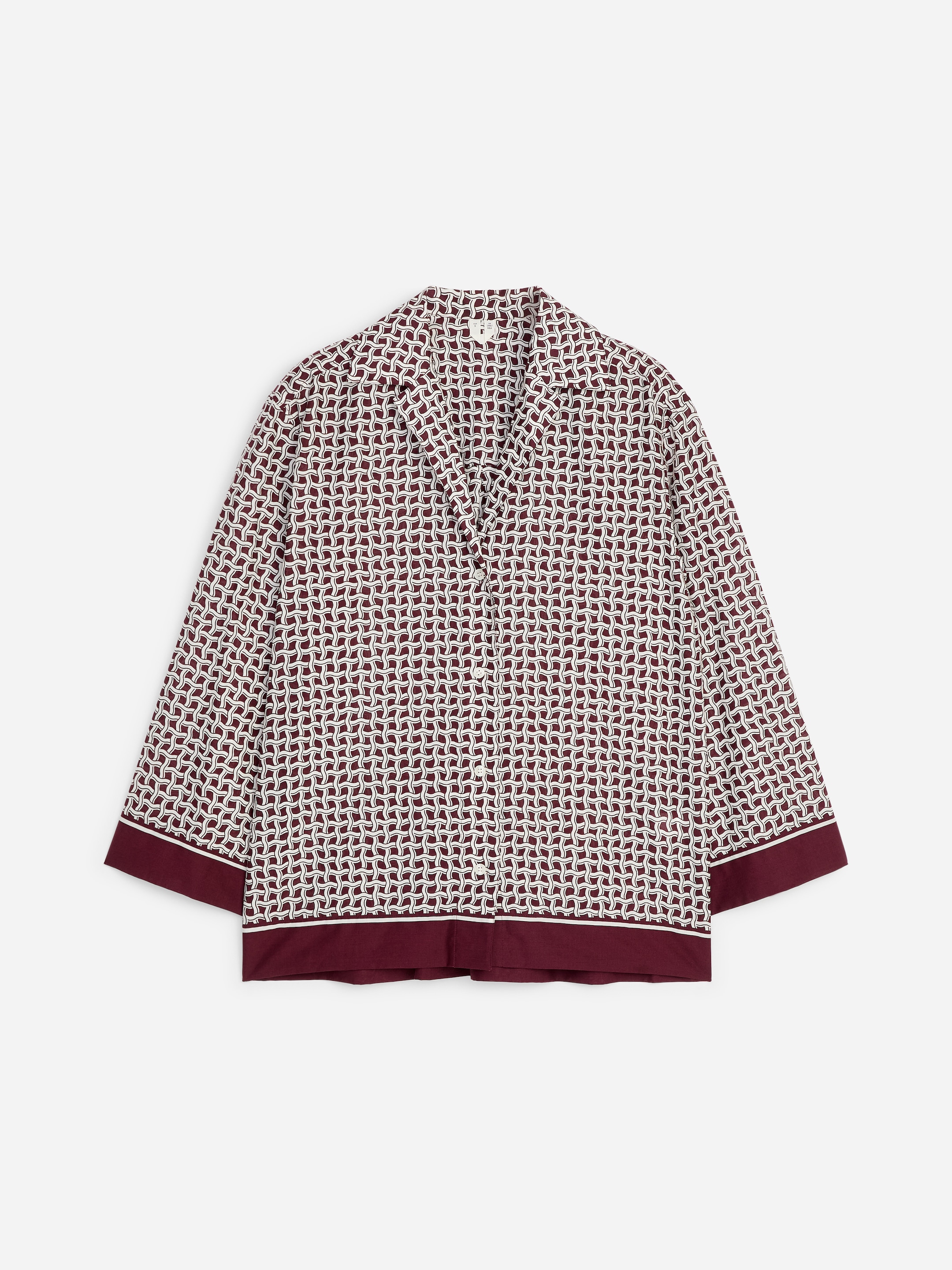 Lyocell Blend Shirt - Dark red - Regular fit - Women - StillMedia/DescriptiveStillLife - 1