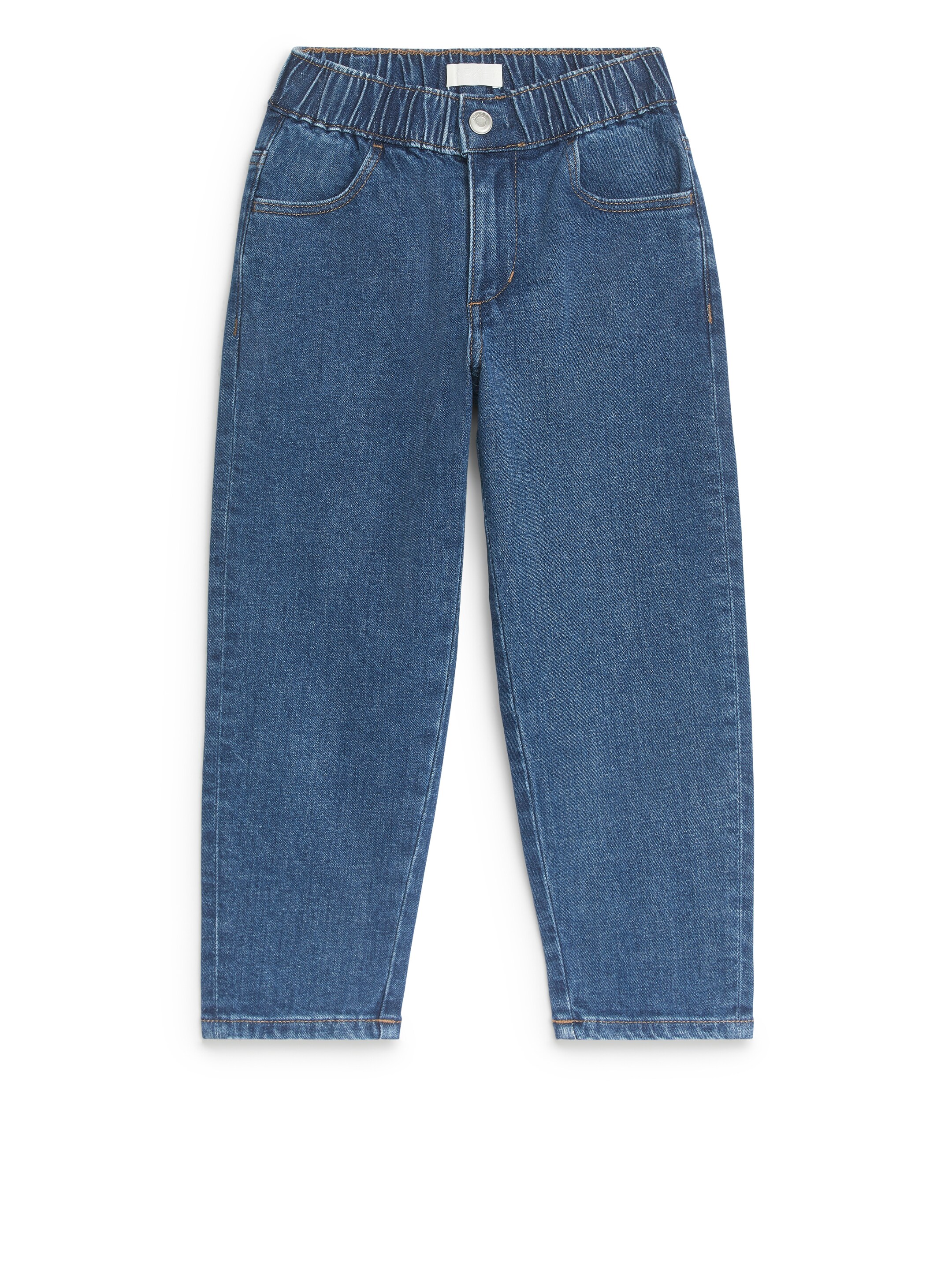 Se større billede: Pull-on denimbukser - Mellemblå - BØRN | H&M DK 1