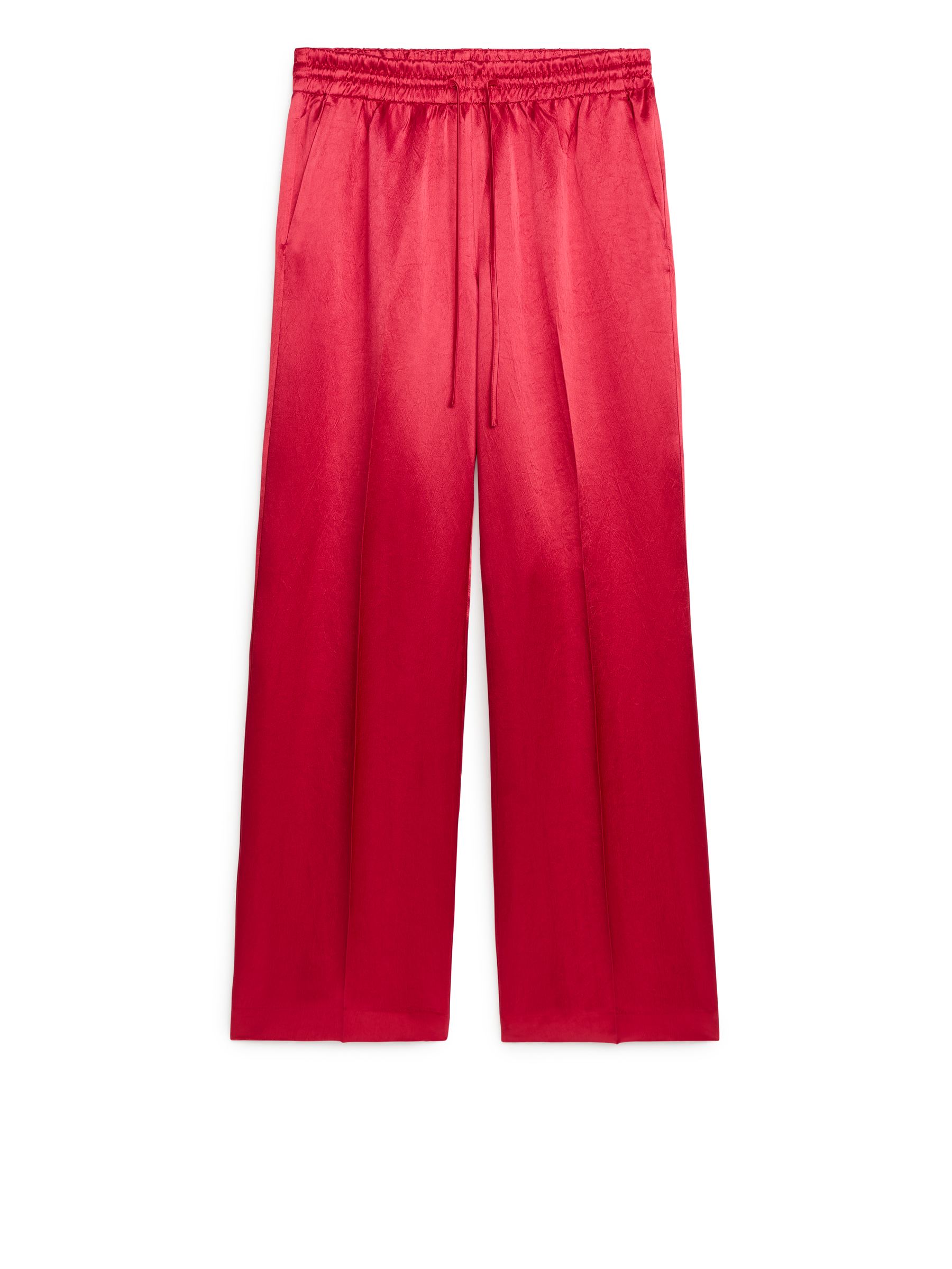 Pantaloni in raso - Rosso - Loose fit - Women - StillMedia/DescriptiveStillLife - 1