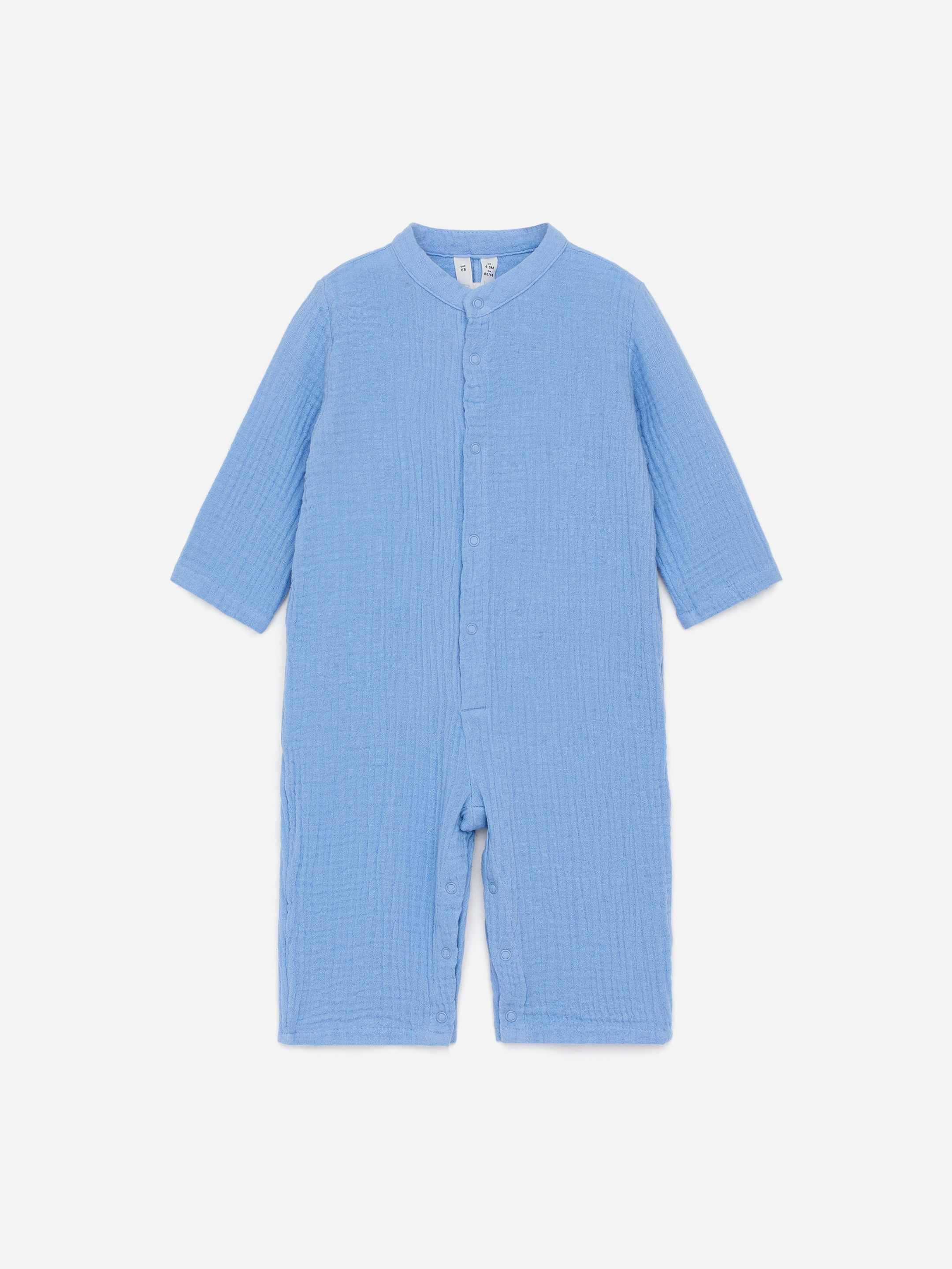 Zobraziť väčší obrázok: Bavlnený mušelínový overal - Modrá - DETI | H&M SK 1