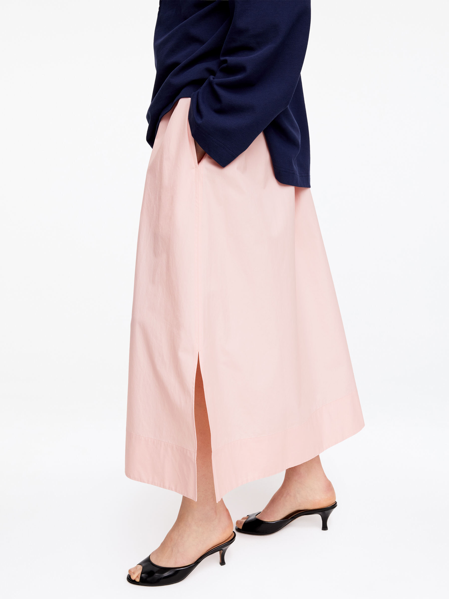 Midi Cotton Skirt - Pink - Regular fit - Women - StillMedia/Lookbook - 3