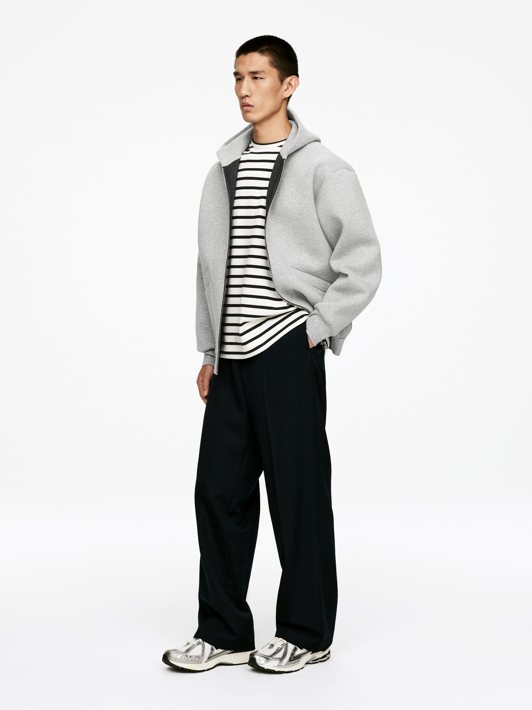 Cotton T-Shirt - Off White/Blue - Regular fit - Men - StillMedia/Lookbook - 3