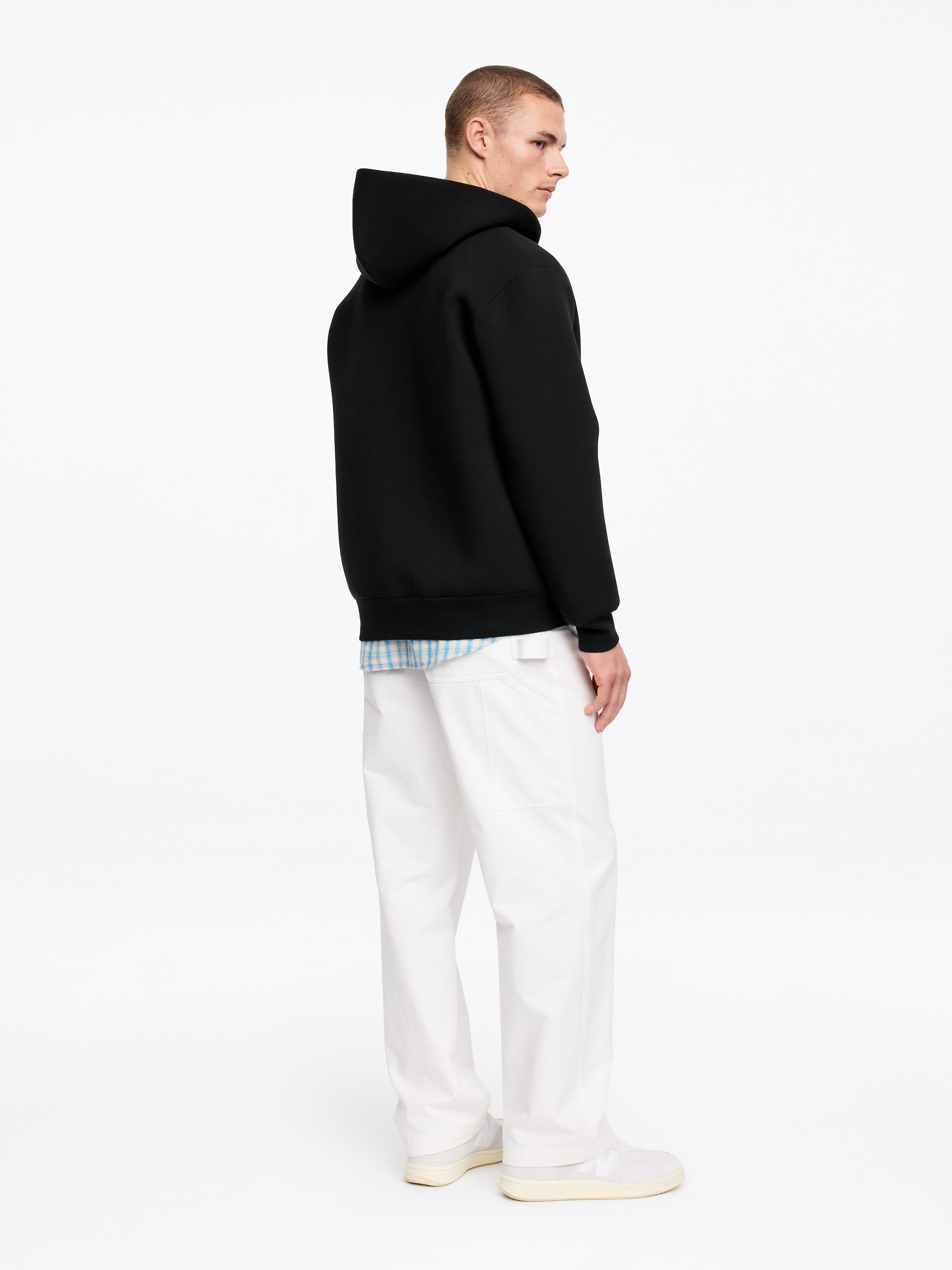 Scuba Zip Hoodie - Black - Relaxed fit - Men - StillMedia/Lookbook - 11