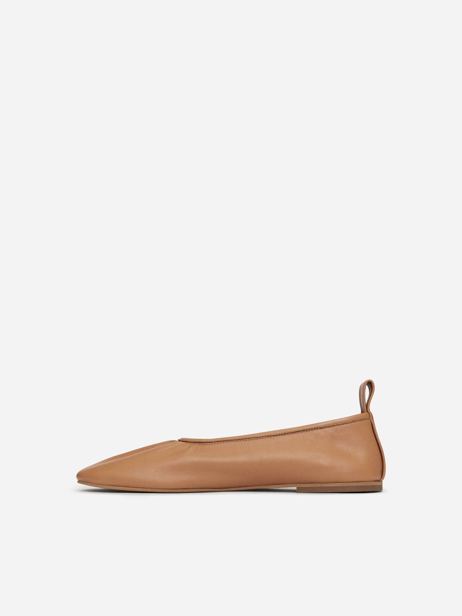 Ballerines en cuir - Marron - 3