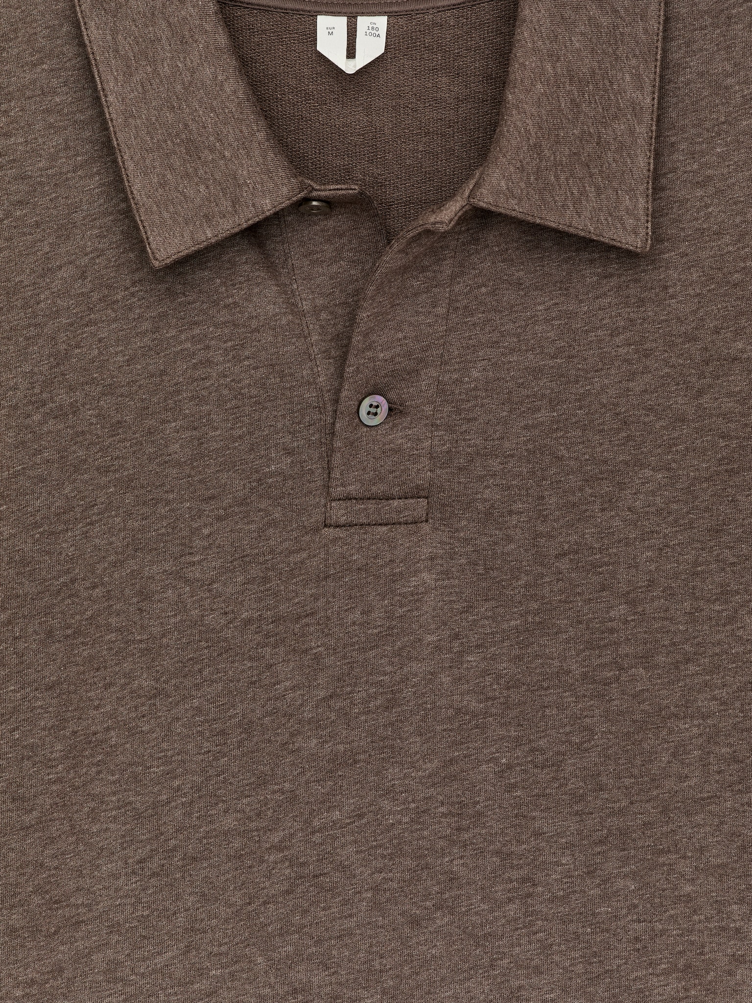 Pull polo en coton et lyocell - Taupe - 2