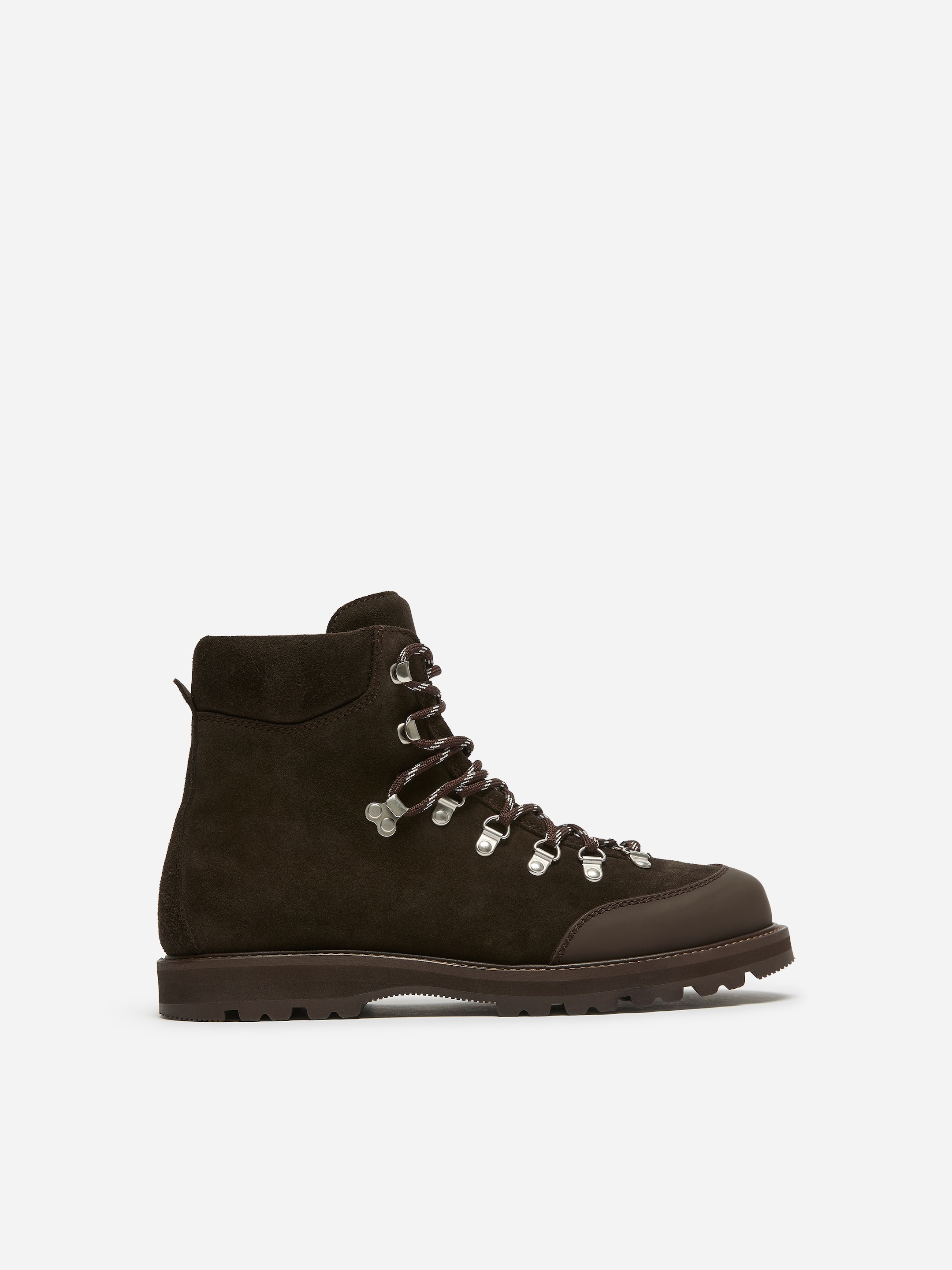 Suede Hiker Boots-Brown-21294