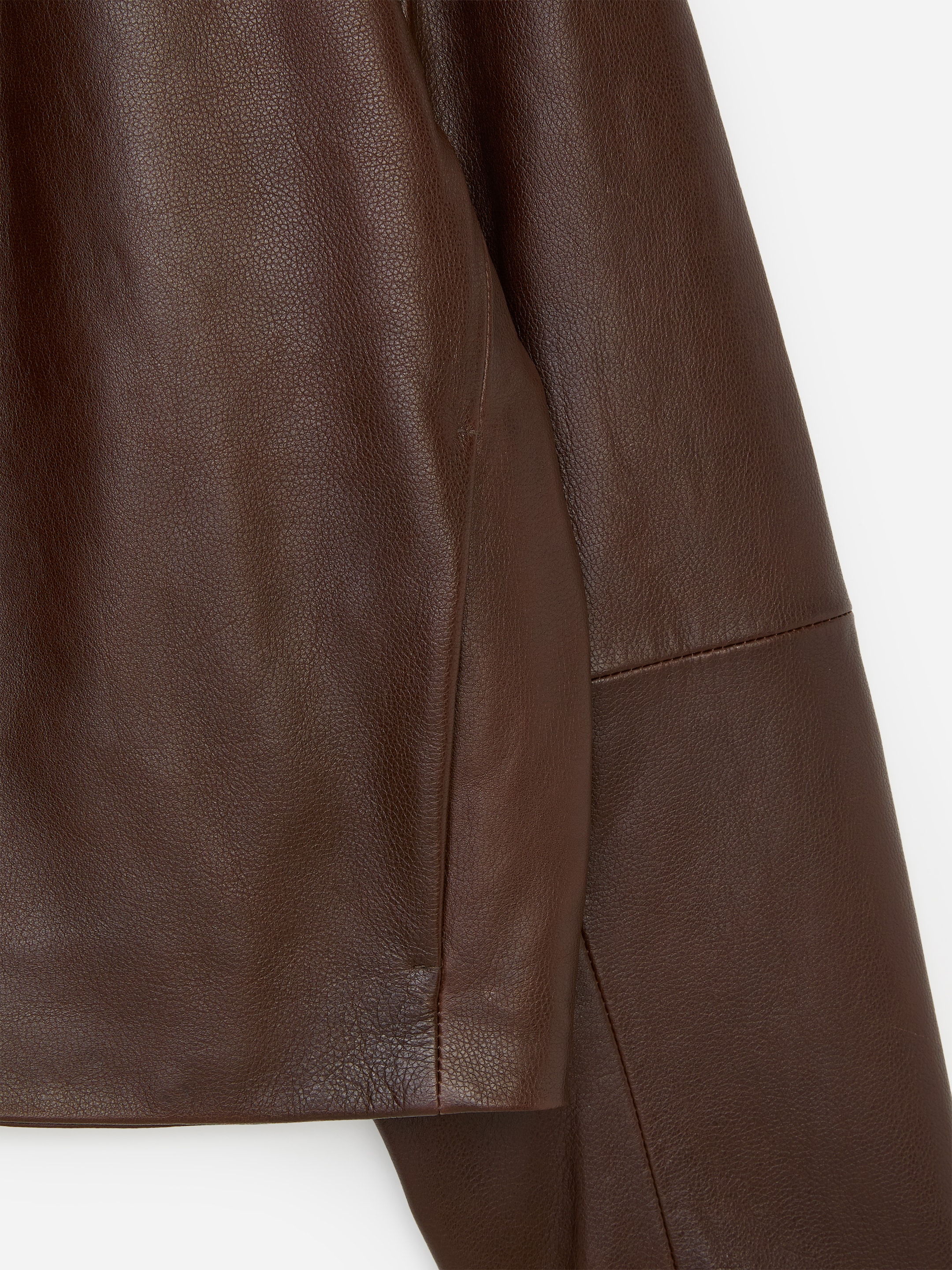 Giacca corta in pelle - Marrone scuro - Regular fit - women - StillMedia/DescriptiveDetail - 2