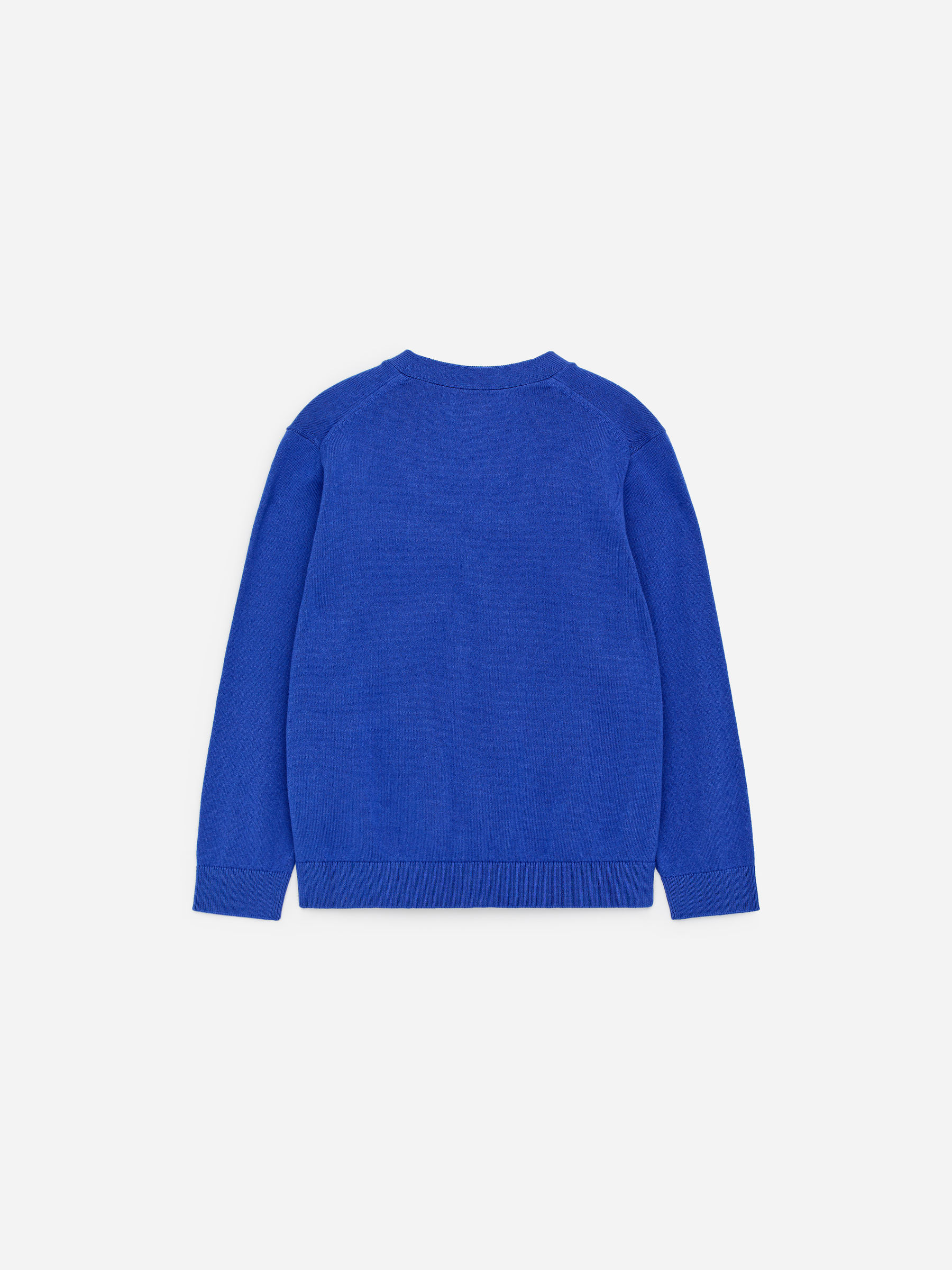 Cardigan i bomull och ull. - Klarblå - Regular fit - Children - StillMedia/DescriptiveStillLife - 3