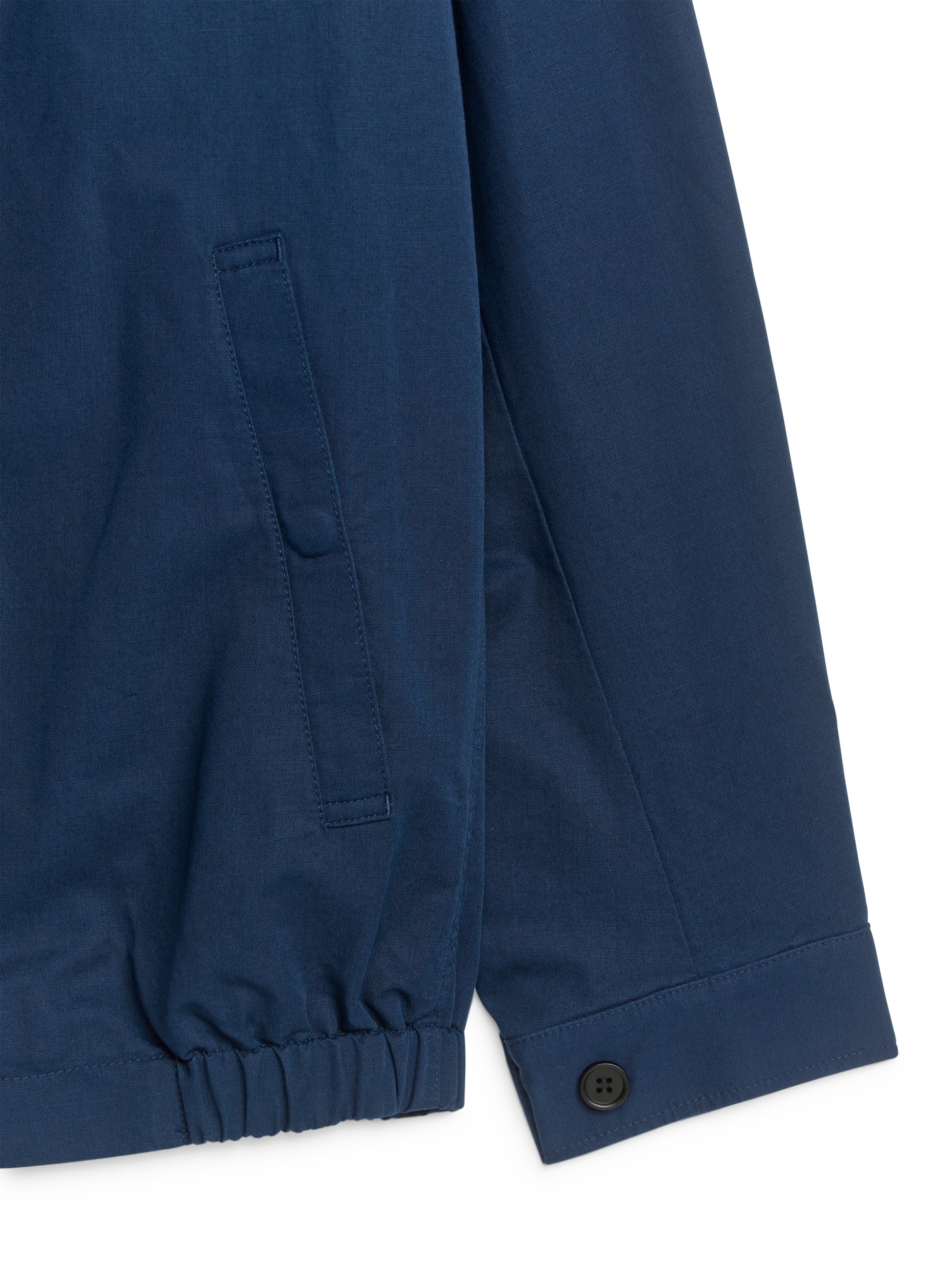 Kort jacka i bomull och linne - Blå - Regular fit - Men - StillMedia/DescriptiveDetail - 3