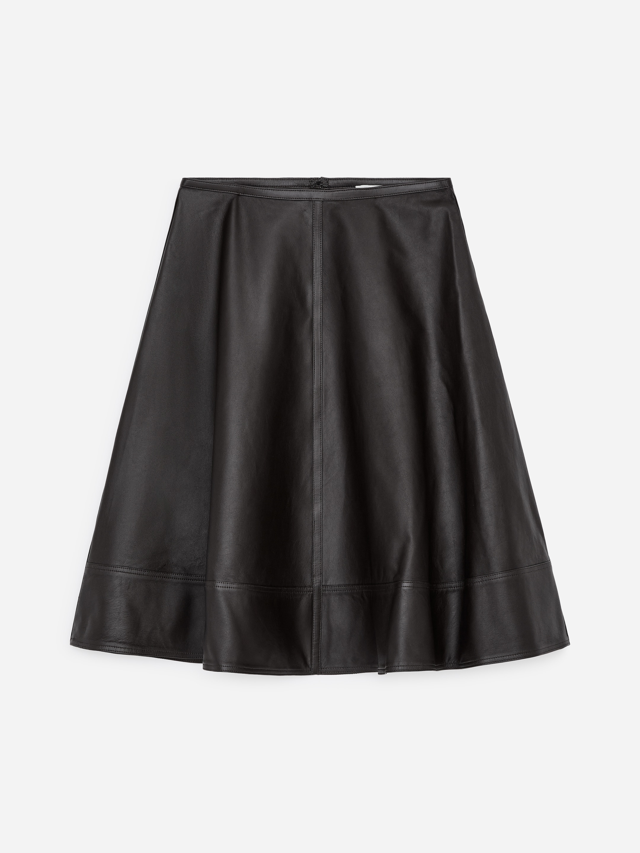 A-Line Leather Skirt - Dark Brown - Regular fit - women - StillMedia/DescriptiveStillLife - 1