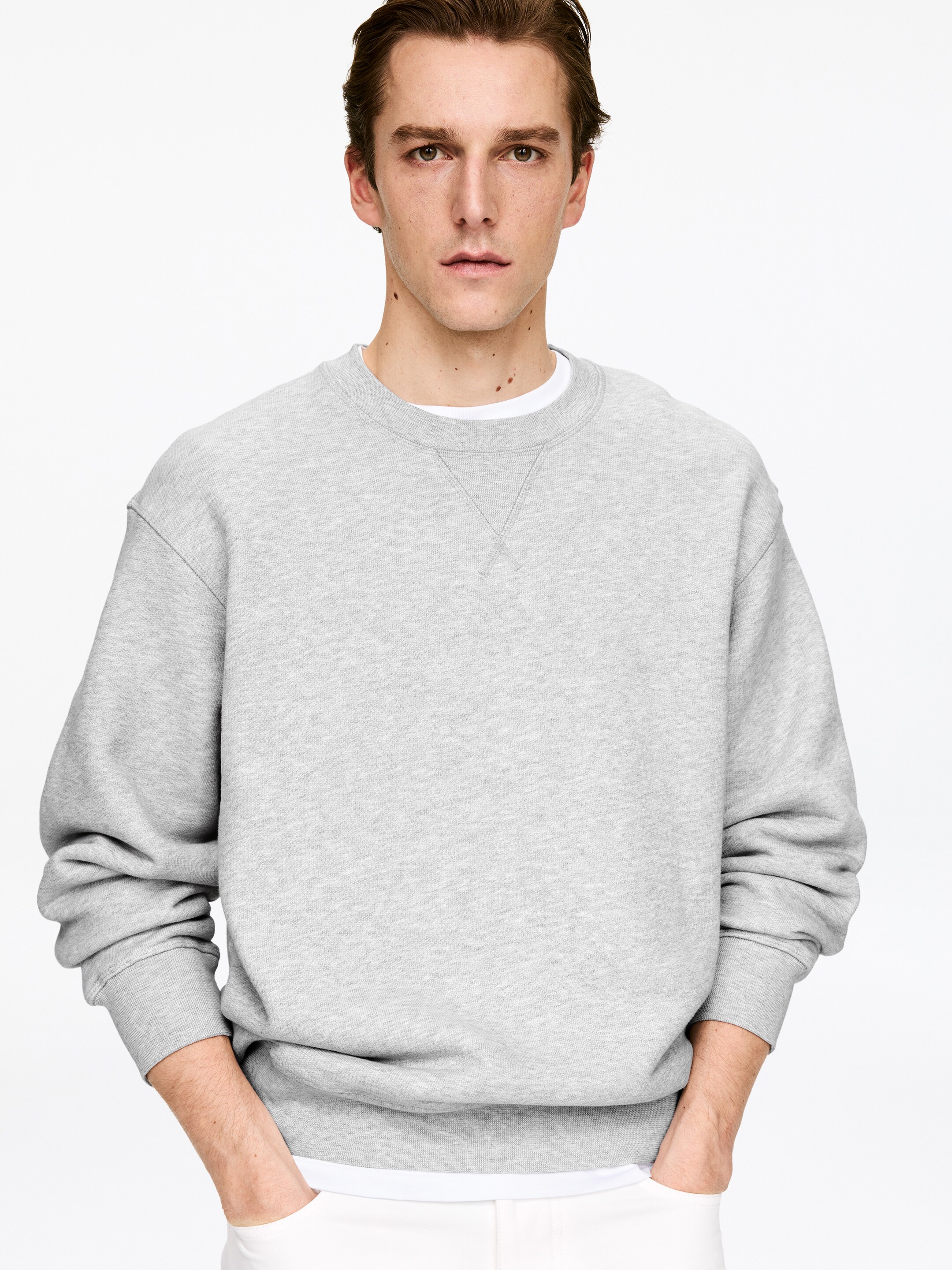 Zobacz większy obraz: Luźna bluza - Szary melanż - ON | H&M PL 8