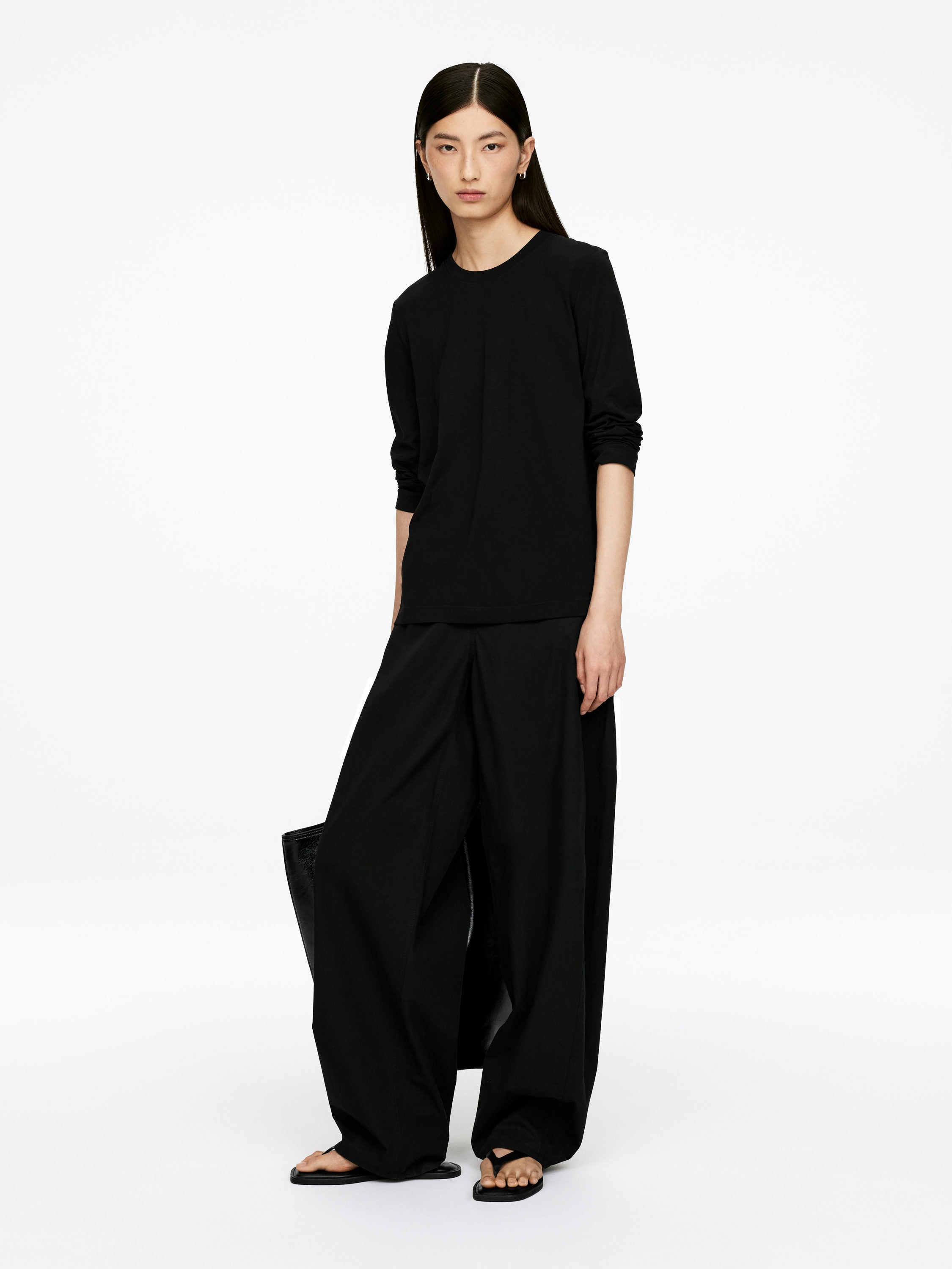 IRIS Charakteristisches Langarm-T-Shirt - Schwarz - Regular Fit - Women - StillMedia/Lookbook - 10