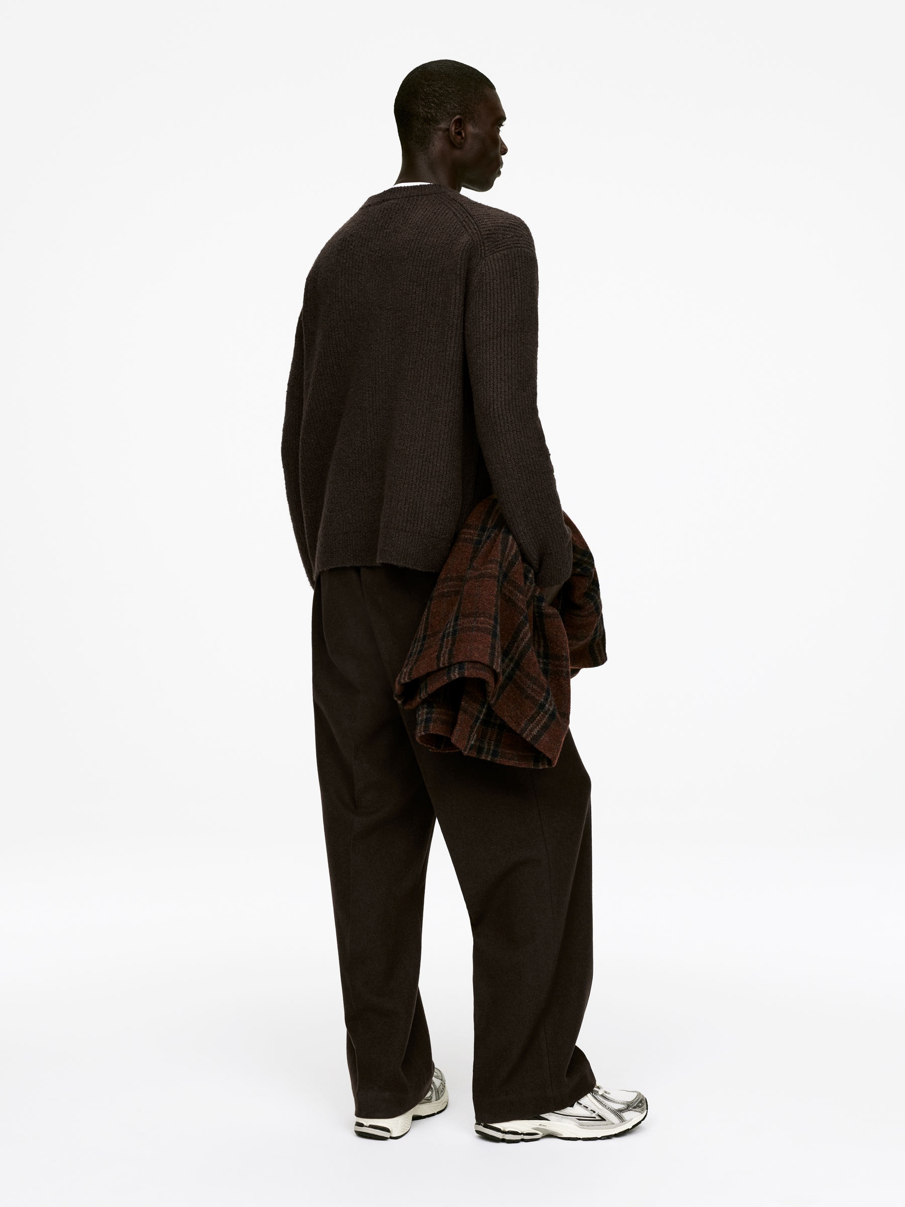 Cotton-Blend Jumper - Dark Brown - Regular fit - Men - StillMedia/Lookbook - 4