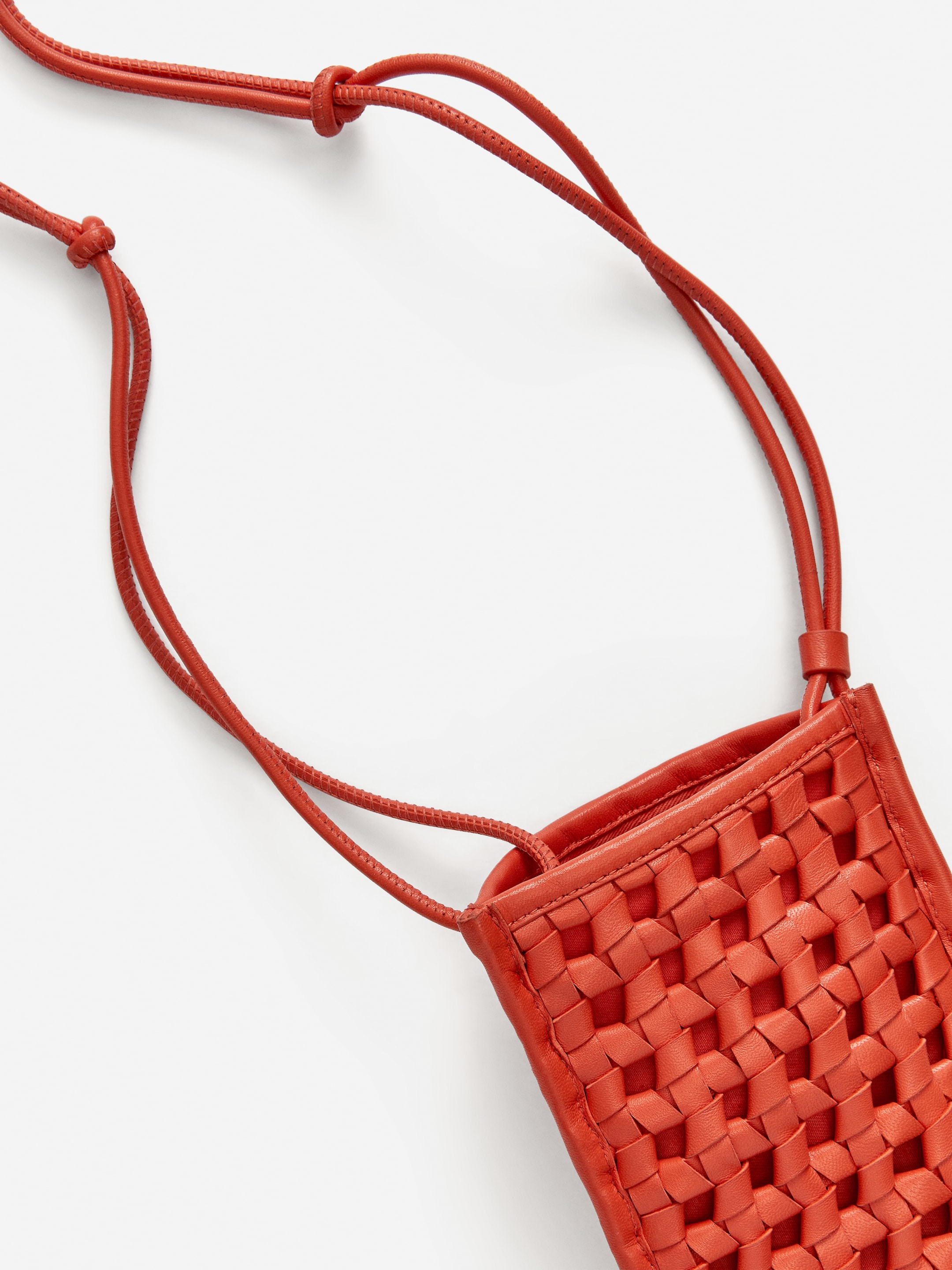 Leather Phone Case - Orange - women - StillMedia/DescriptiveDetail - 1