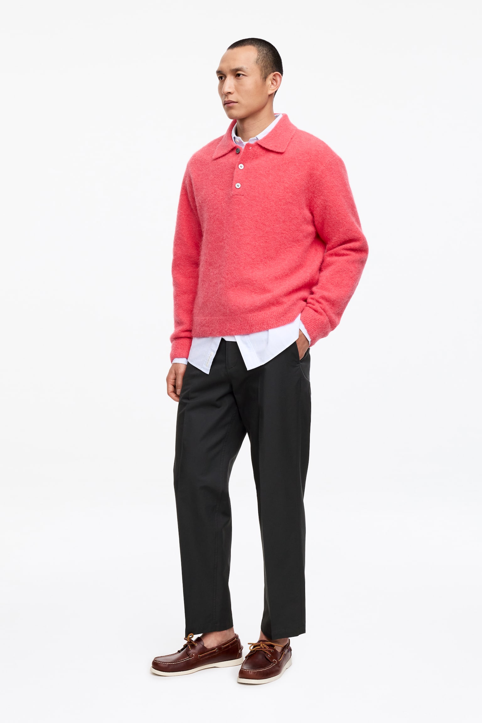 Bavlněné kalhoty - Černá/Prašná světle zelená - 4