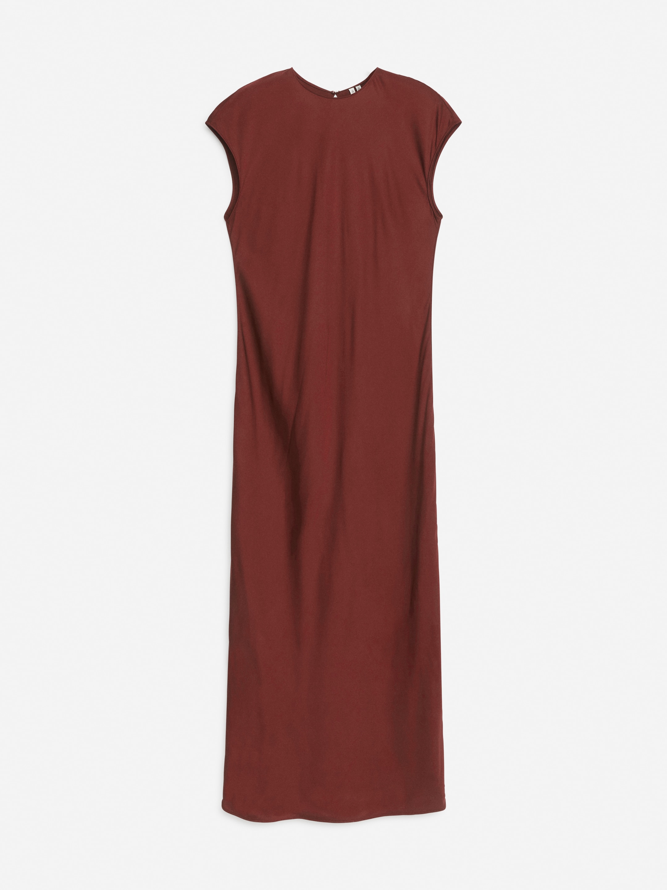Robe longue à manches courtes - Rouge foncé - Slim fit - Femme - StillMedia/DescriptiveStillLife - 1