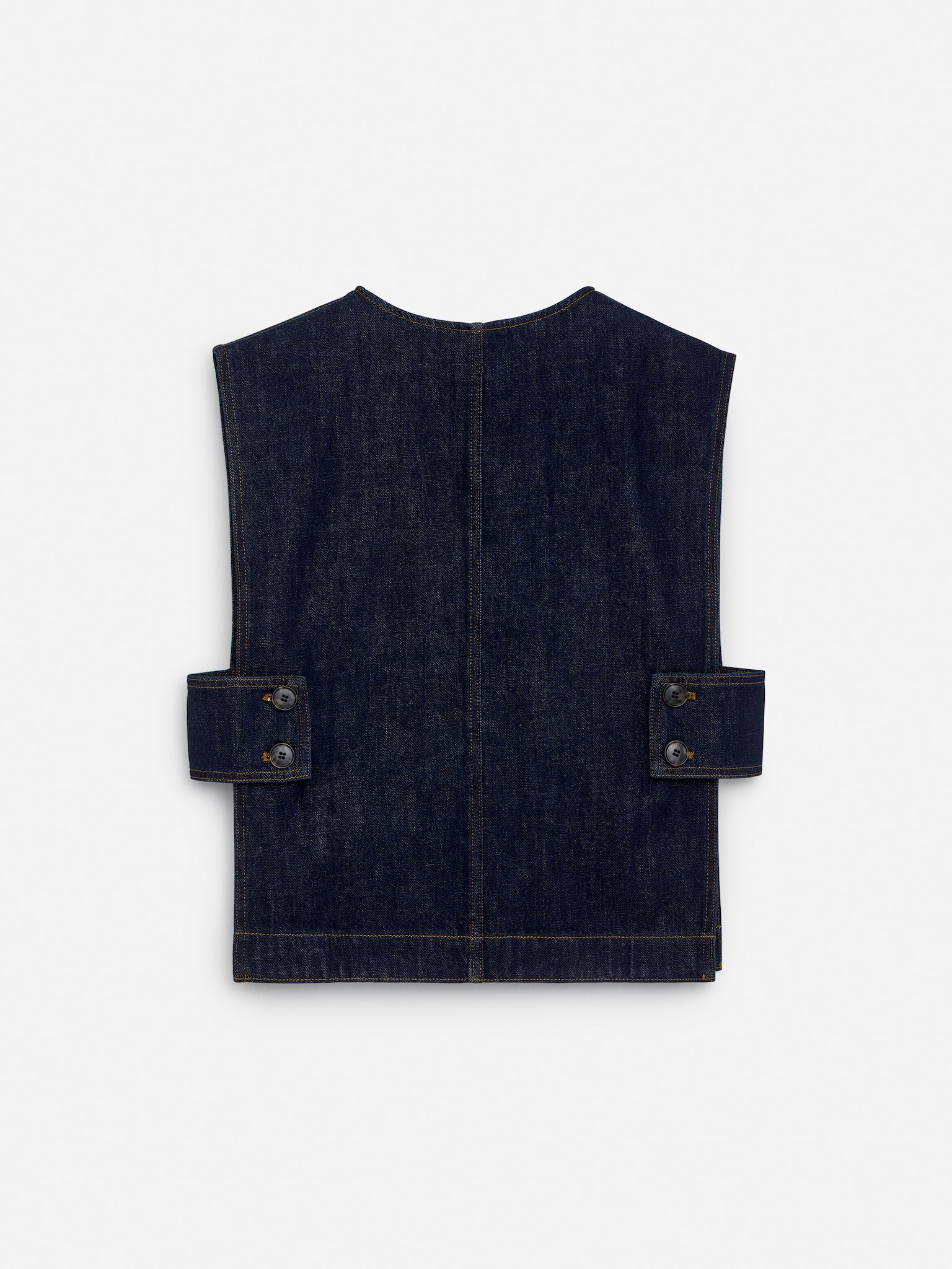 Denim Vest - Dark Blue - 7