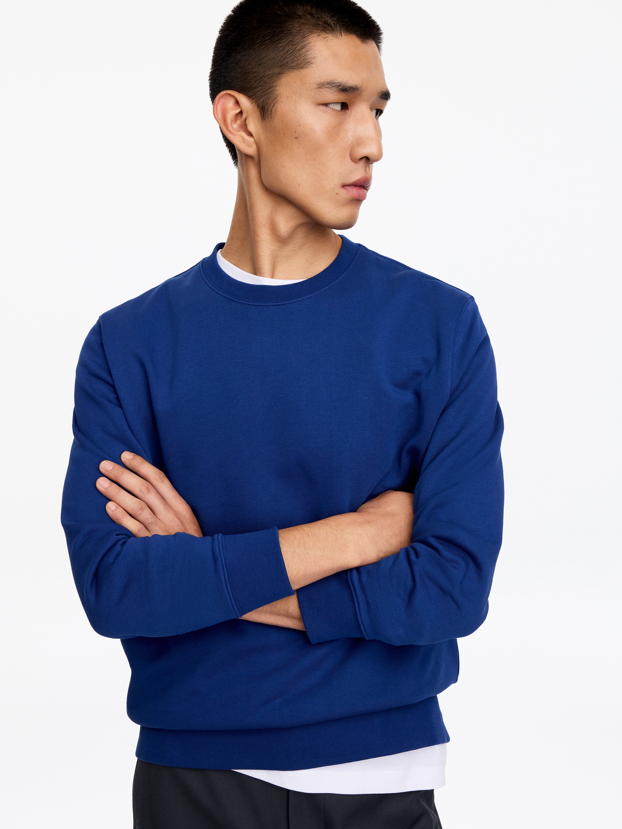 Średniej grubości bluza - Ciemnoniebieski - Fason normalny - men - StillMedia/Lookbook - 7