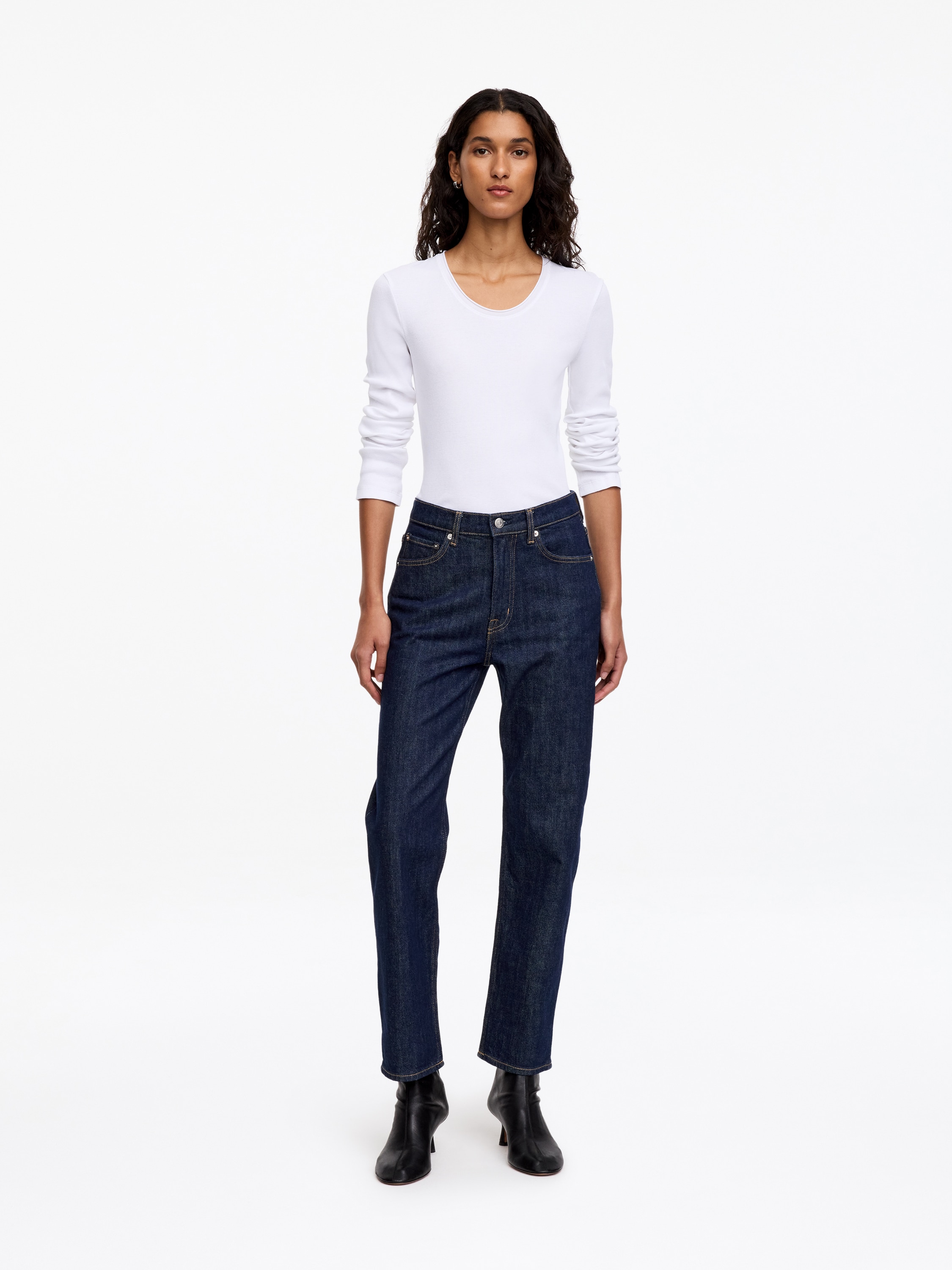 Jeans slim JADE CROPPED - Blu scuro/Nero/Marrone/Blu/Blu/Bianco/Nero lavato/Blu scuro