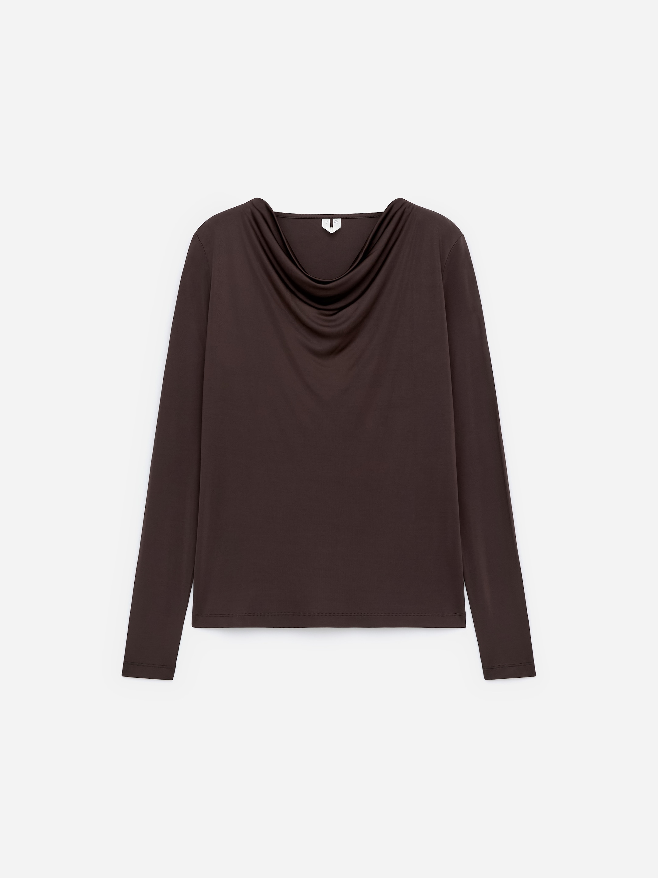 Преглед на по-голямо изображение: Топ с драпирано деколте - Тъмнокафяво - ЖЕНИ | H&M BG 5