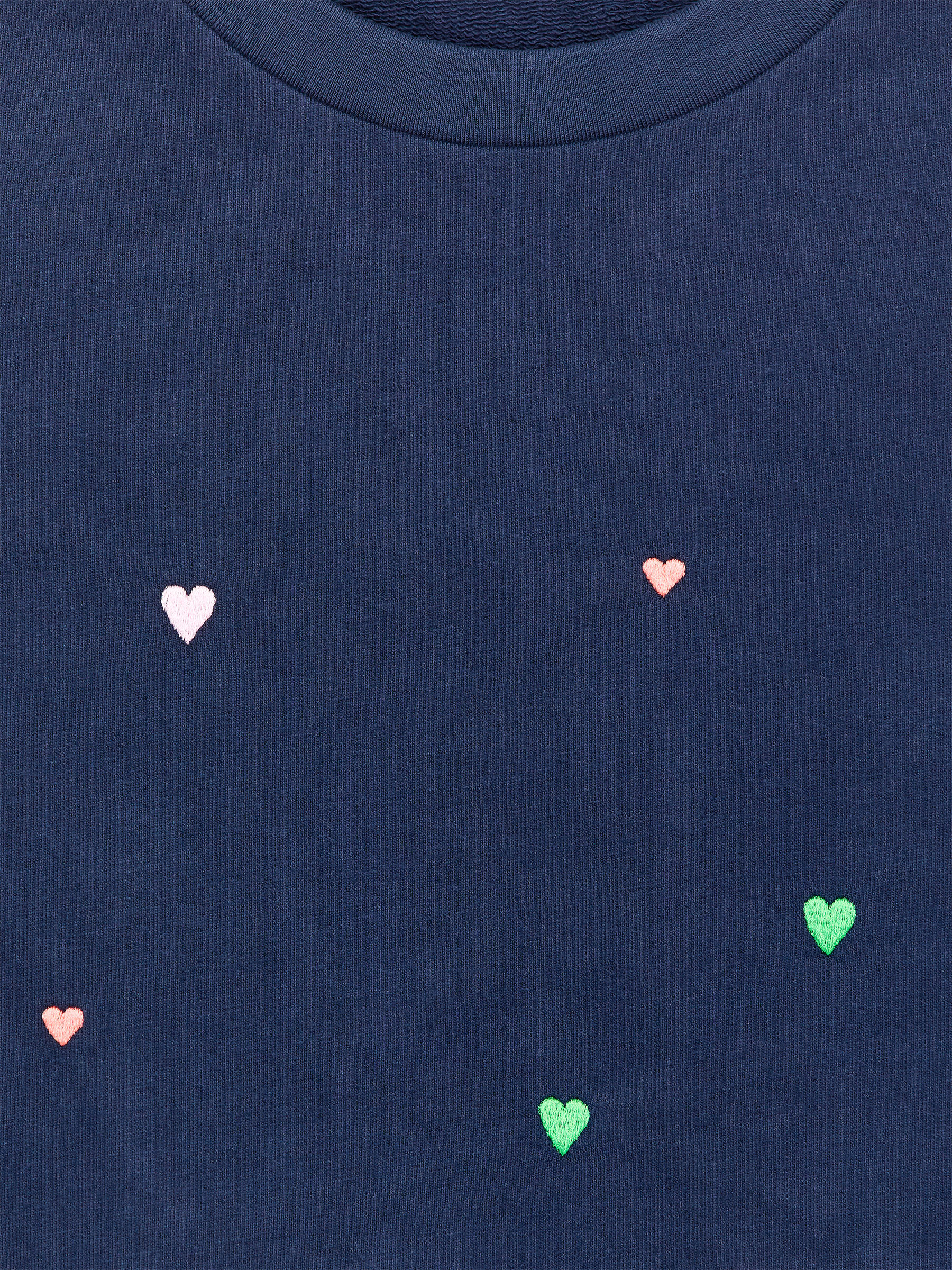 Terry Sweatshirt - Dark Blue/Hearts - Relaxed fit - Children - StillMedia/DescriptiveDetail - 2
