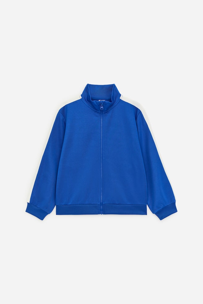 Sporty Zip Jacket - Bright Blue - 1