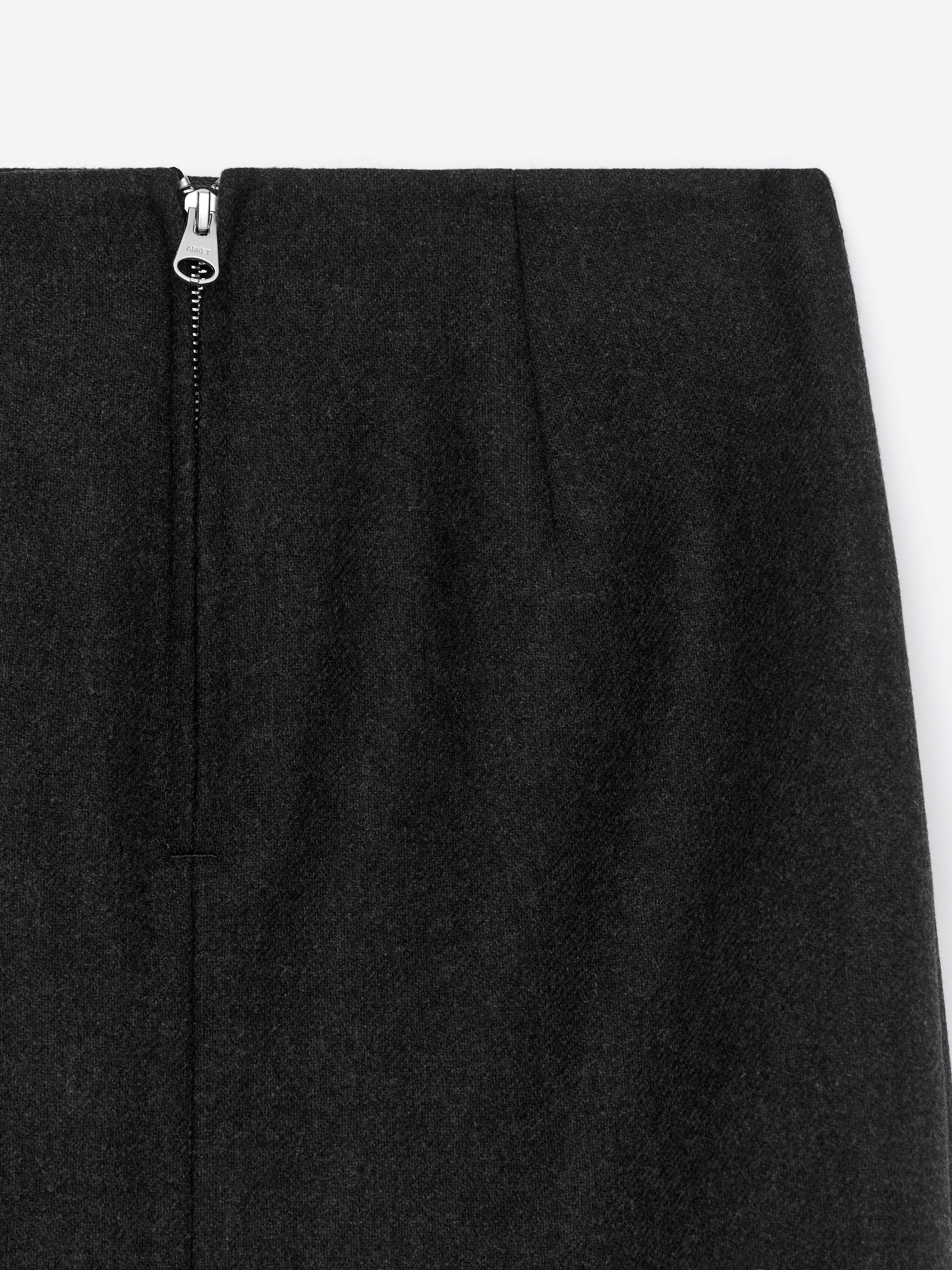 Wool-Blend Mini Skirt - Dark Grey - Regular fit - Women - StillMedia/DescriptiveDetail - 1