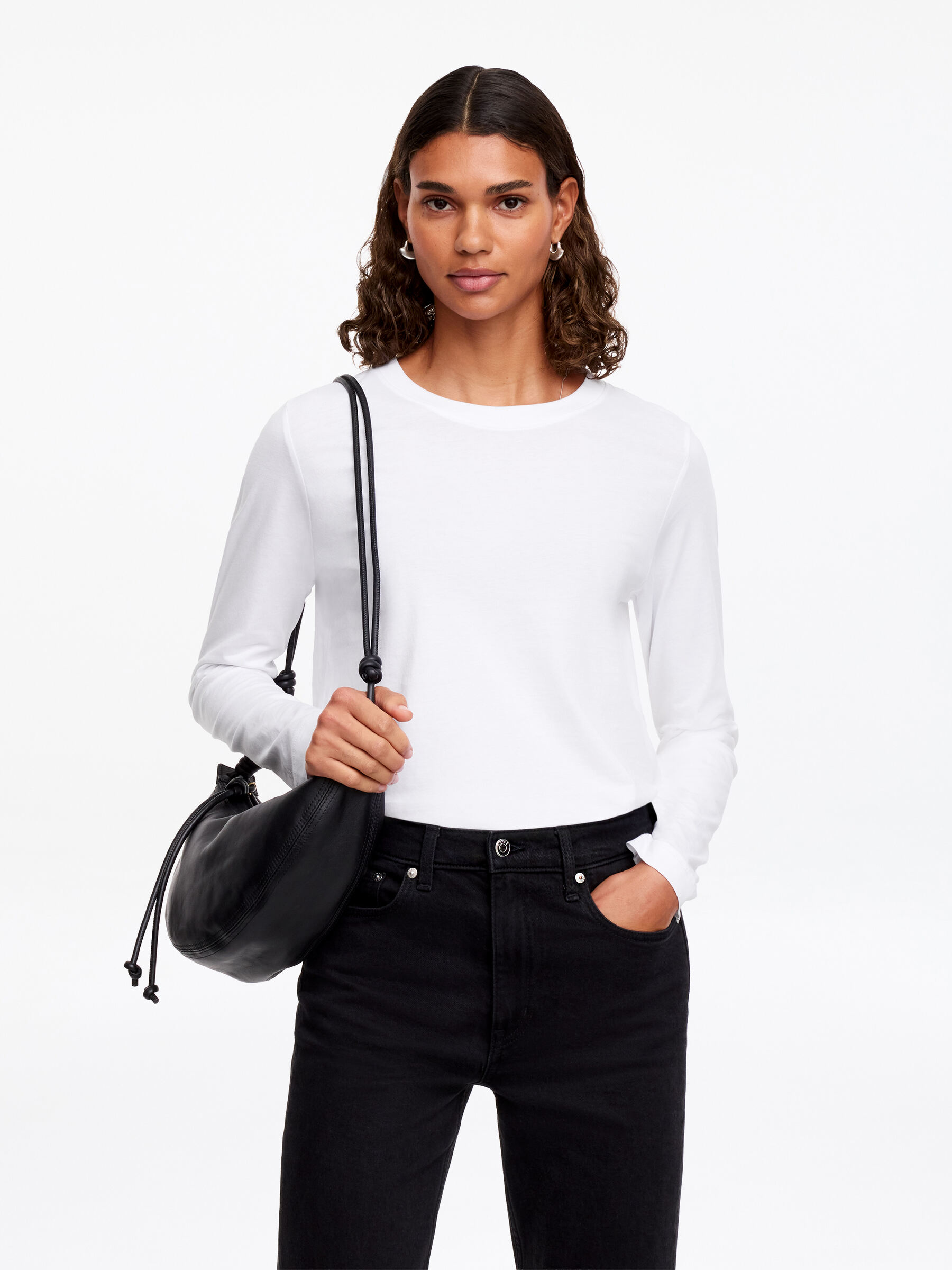 Signature Long-Sleeve T-Shirt-#FFFFFF-12520