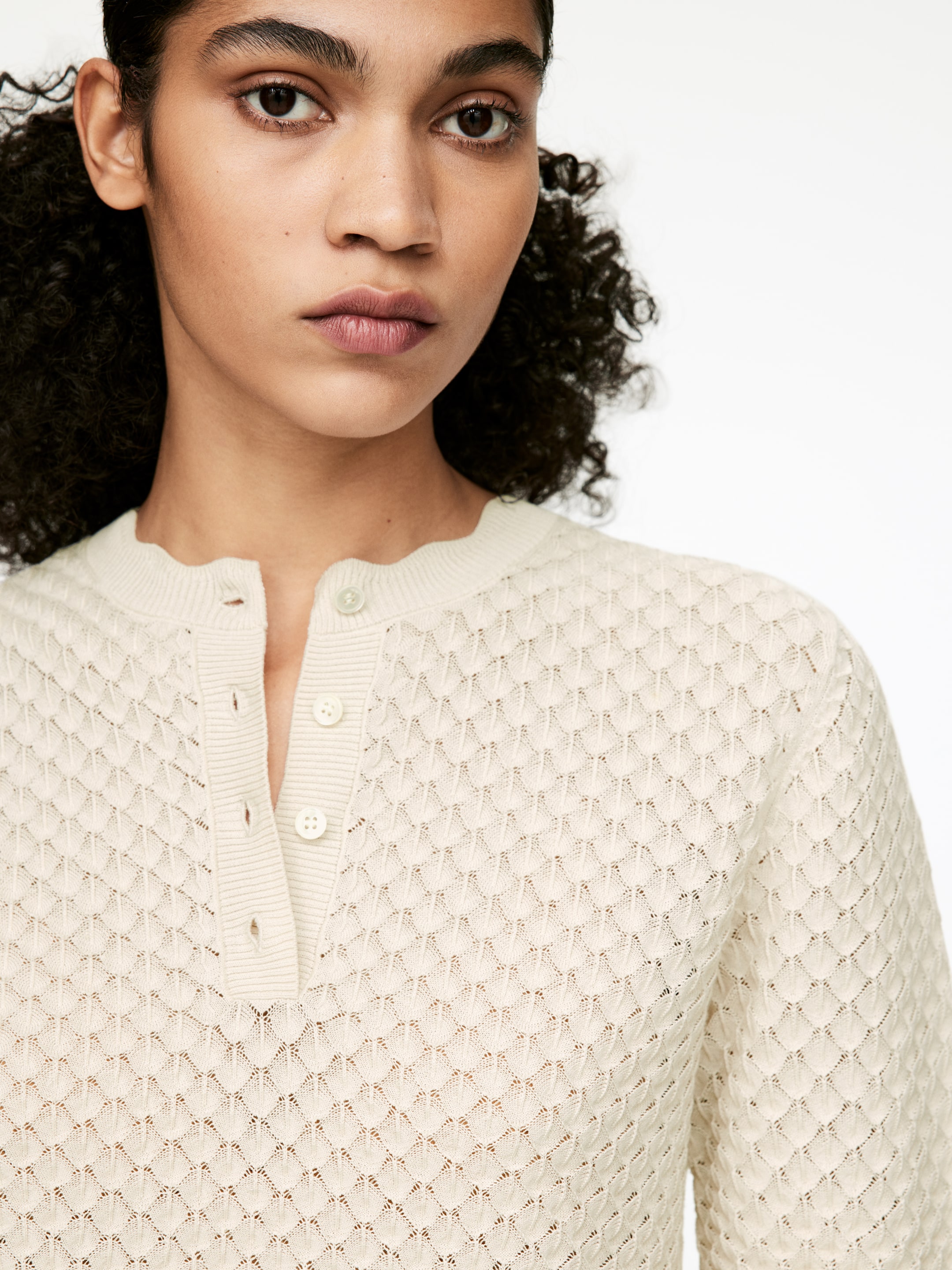 Grotere afbeelding bekijken: Opengebreide top - Light Beige - DAMES | H&M BE 5