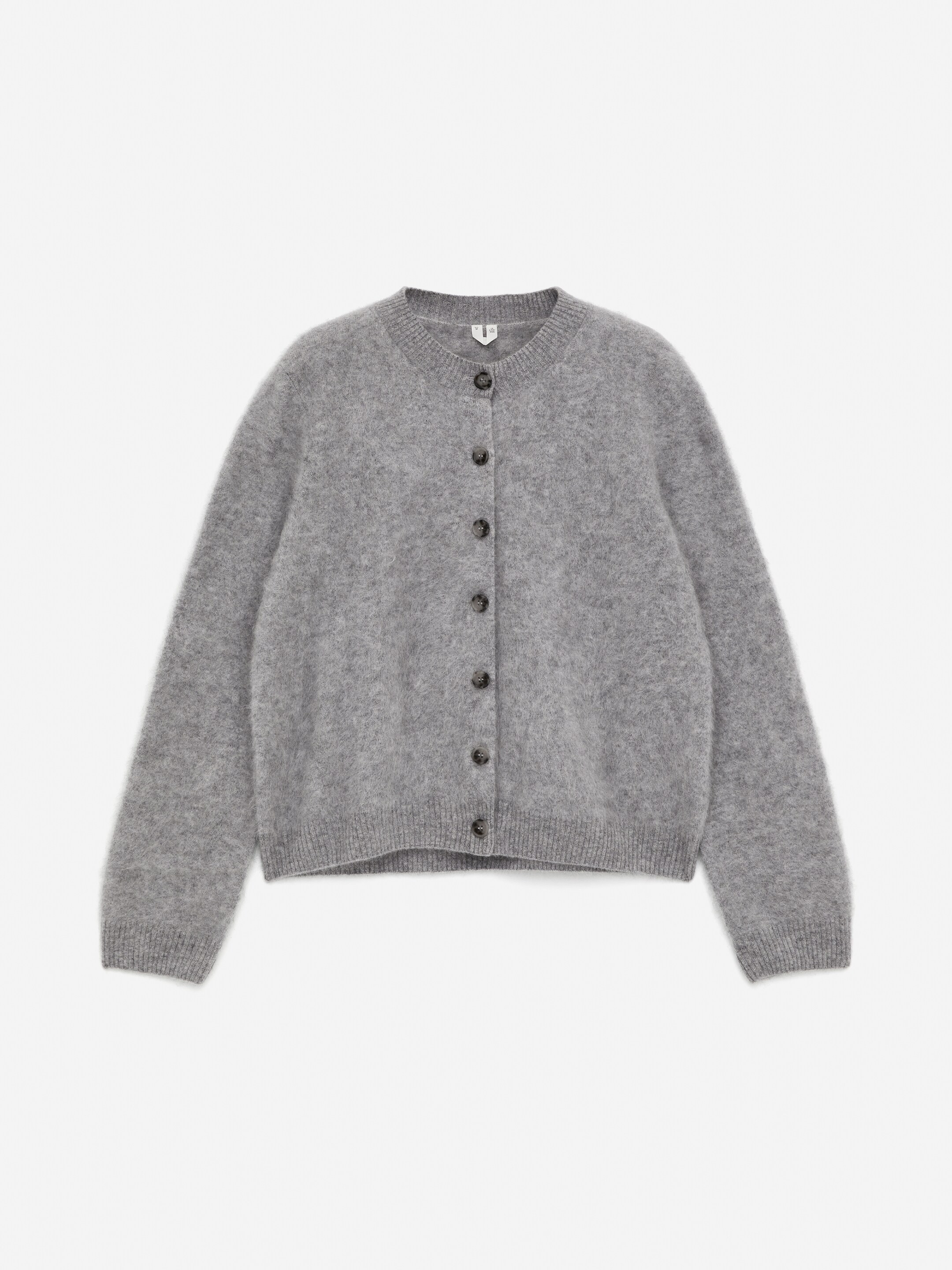 Visa större bild: Cardigan i ren borstad kashmir - Grå - DAM | H&M SE 5