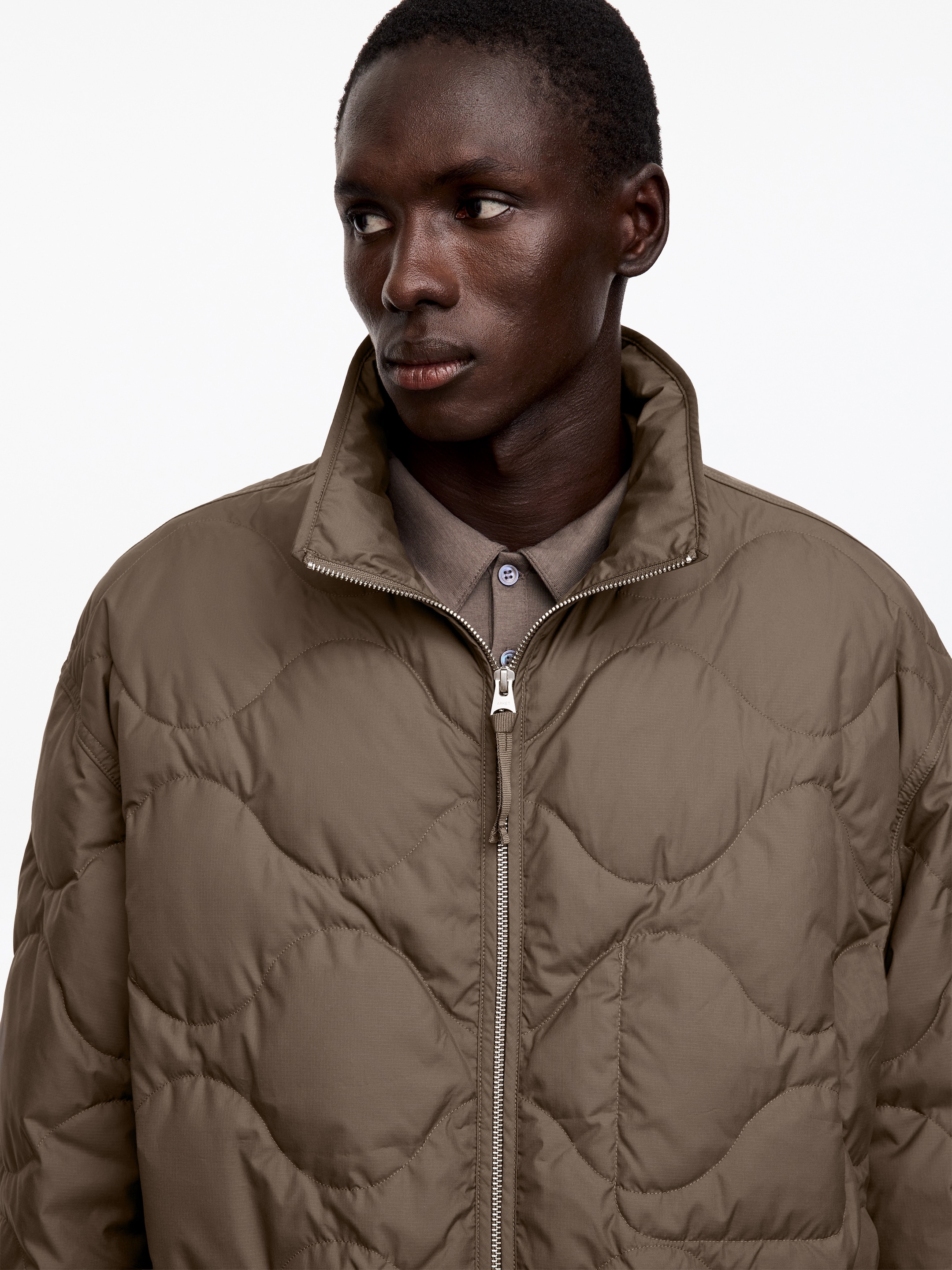 Gesteppte Daunenjacke - Beige - Relaxed Fit - men - StillMedia/Lookbook - 4