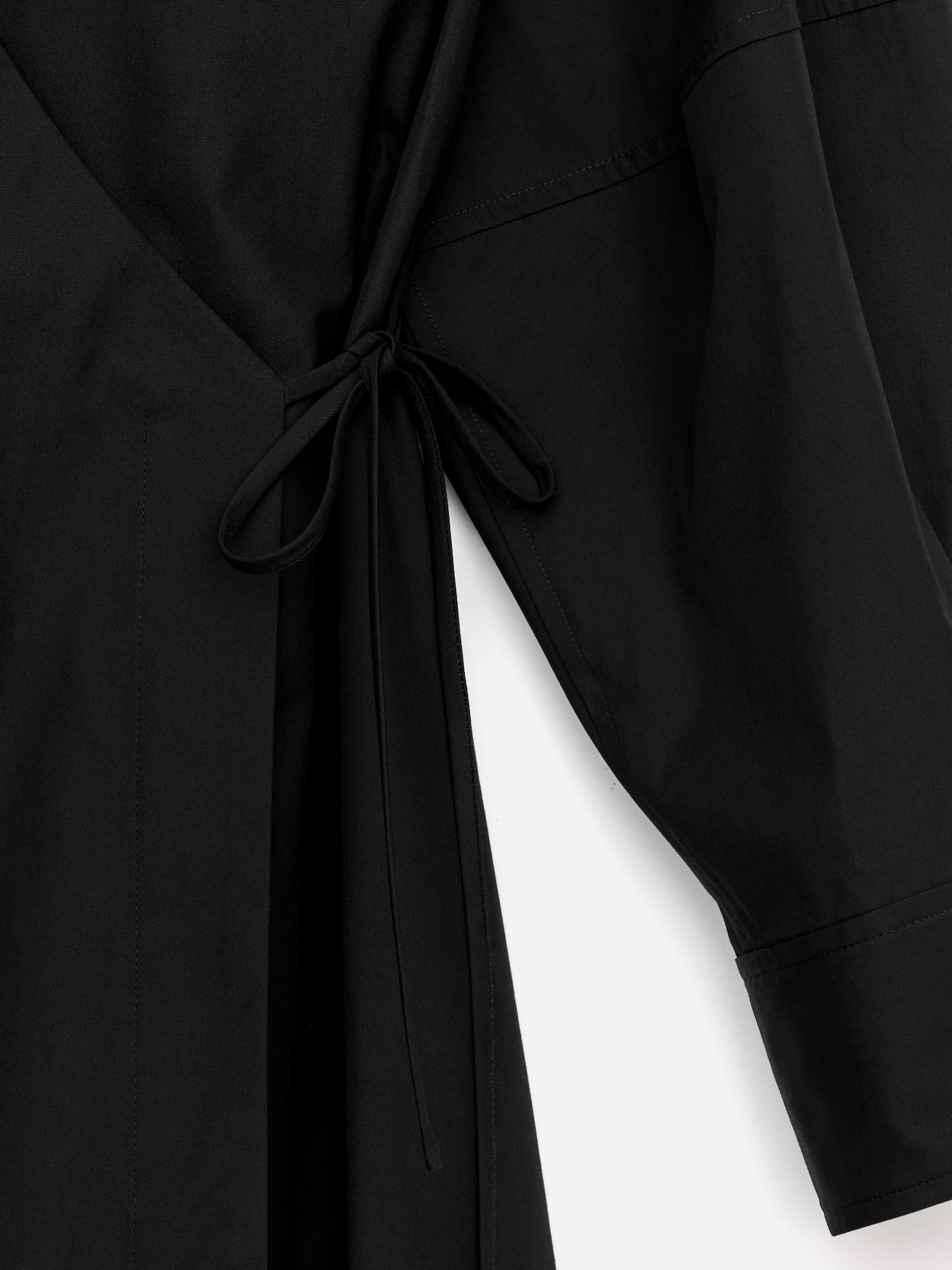 Wickelkleid aus Baumwolle - Schwarz/Weiß - 6