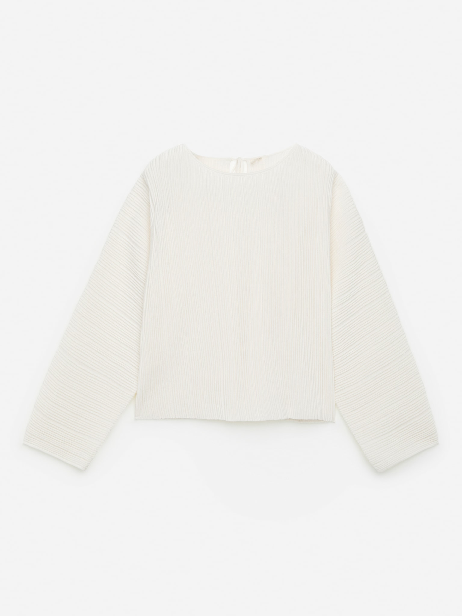 Maglia a coste - Bianco sporco/Nero