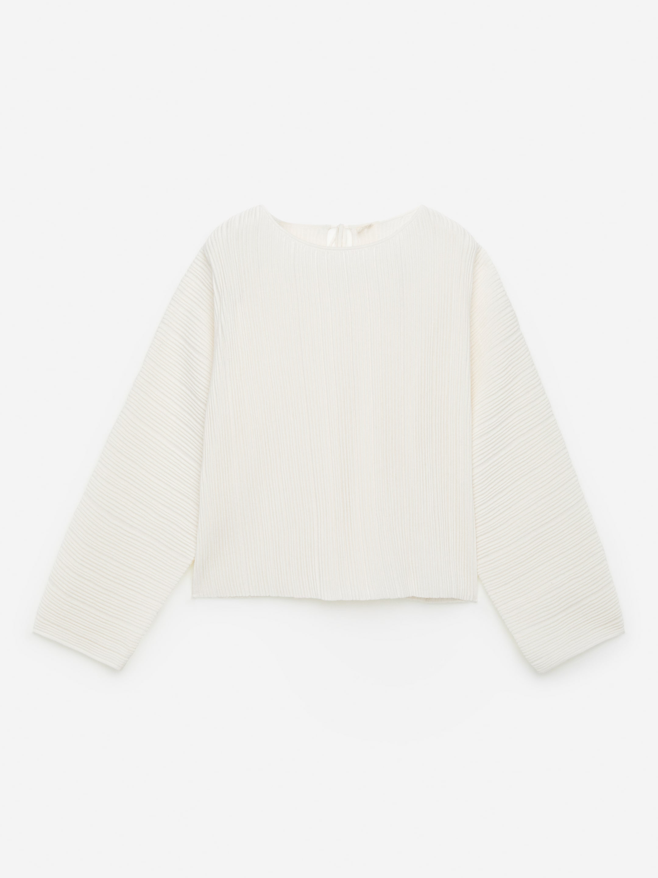 Grotere afbeelding bekijken: Rib-Knit Top - Off White - DAMES | H&M BE 1