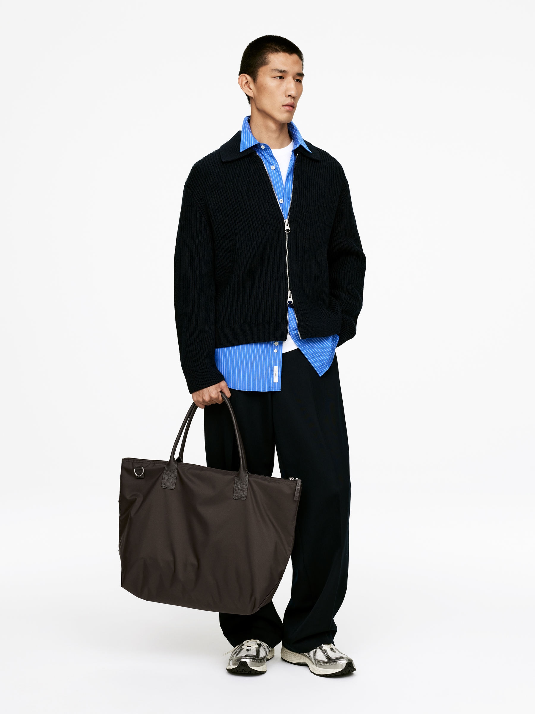 36-Hour Leather-Detailed Tote - Brown - Travel - StillMedia/Lookbook - 8