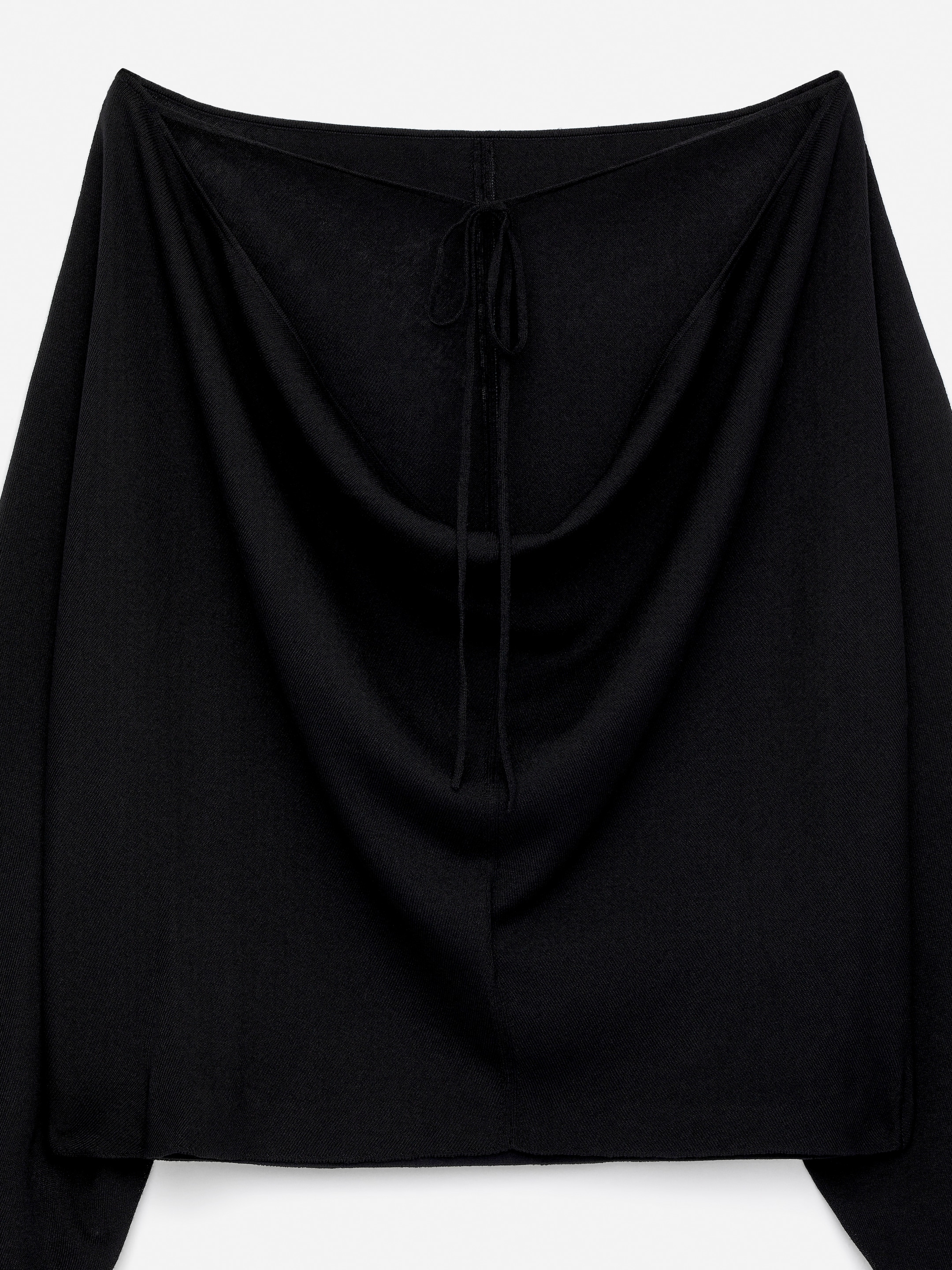 Boat-Neck Top - Black - Loose fit - Women - StillMedia/DescriptiveDetail - 1