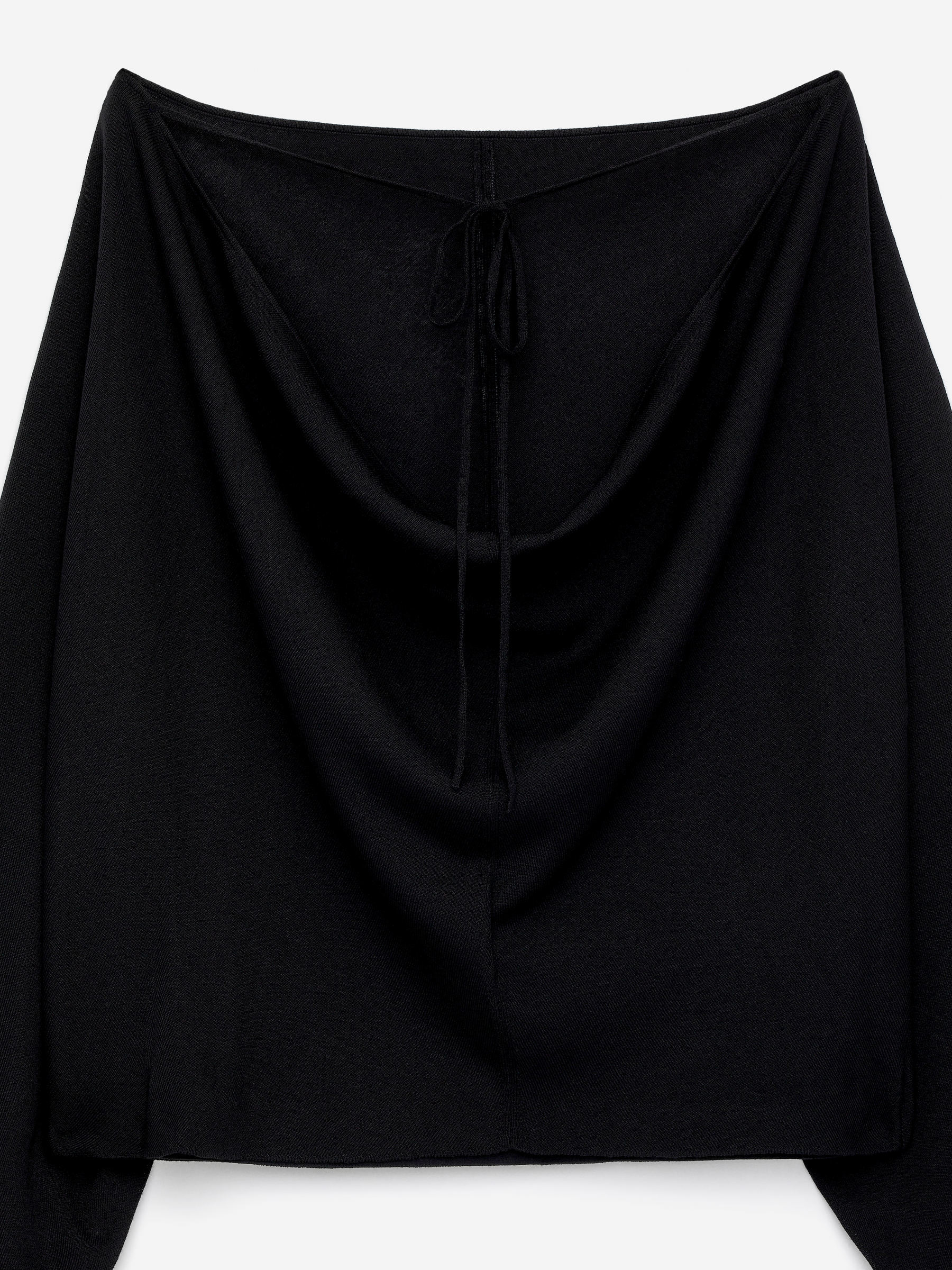 Boat-Neck Top - Black - Loose fit - Women - StillMedia/DescriptiveDetail - 1