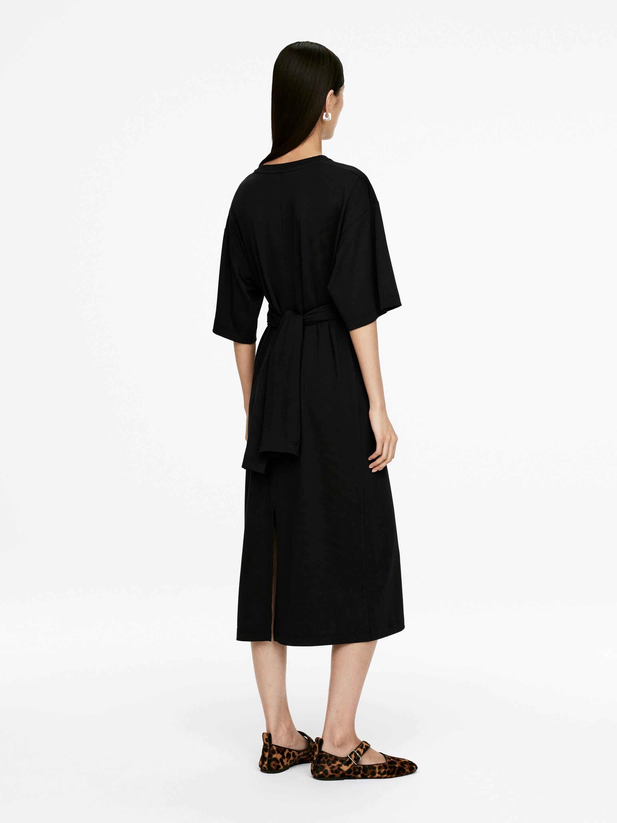 Agrandir l'image: Robe T-shirt midi - Noir - FEMME | H&M BE 3