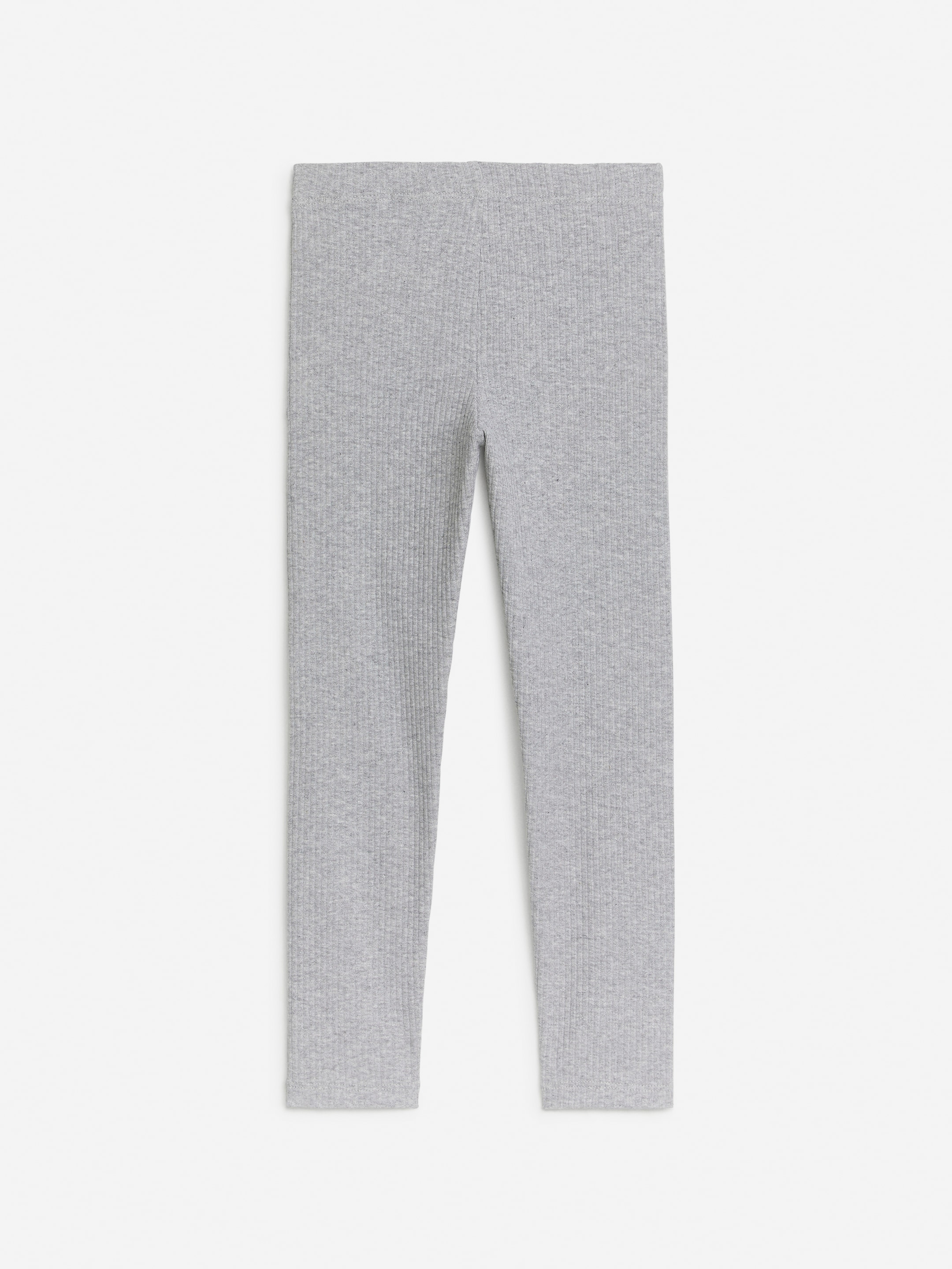 Näytä suurempi kuva: Leggingsit jersey-joustinneuletta - Meleerattu harmaa - Kids | H&M FI 2