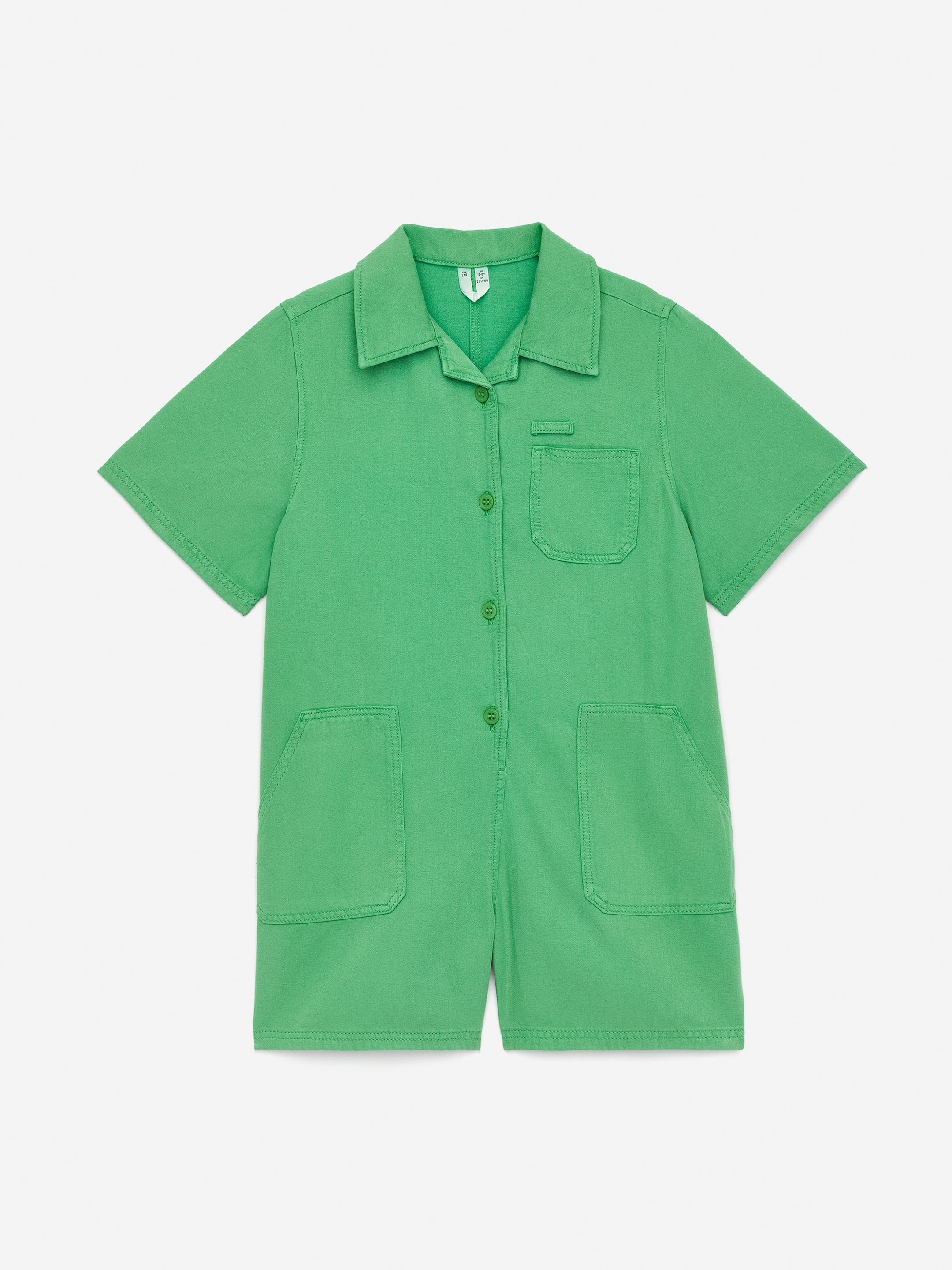 Visa större bild: Kortärmad jumpsuit - Grön - BARN | H&M SE 1