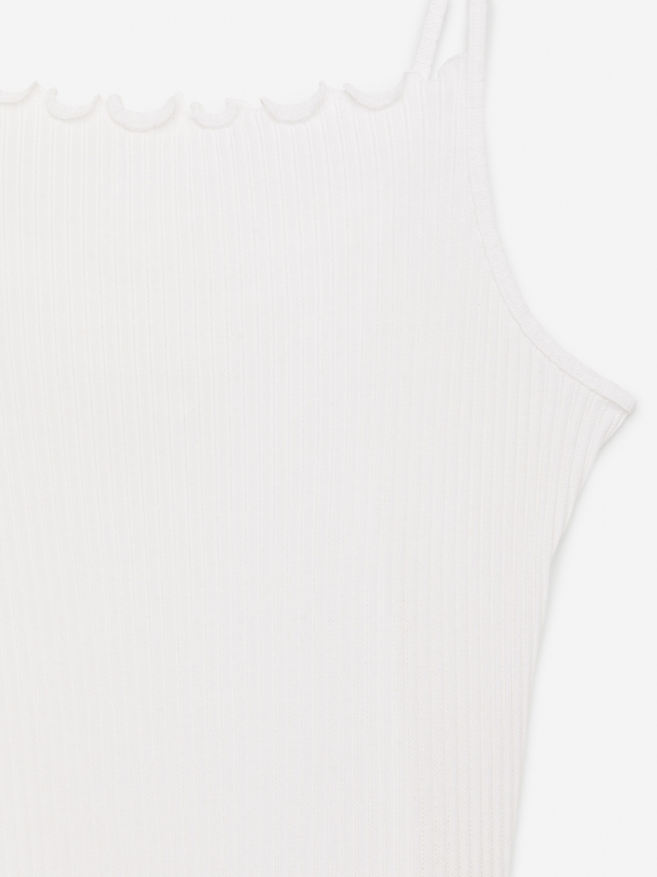 Ver imagem maior: Camisola de alças em algodão pointelle - Branco - SENHORA | H&M PT 2