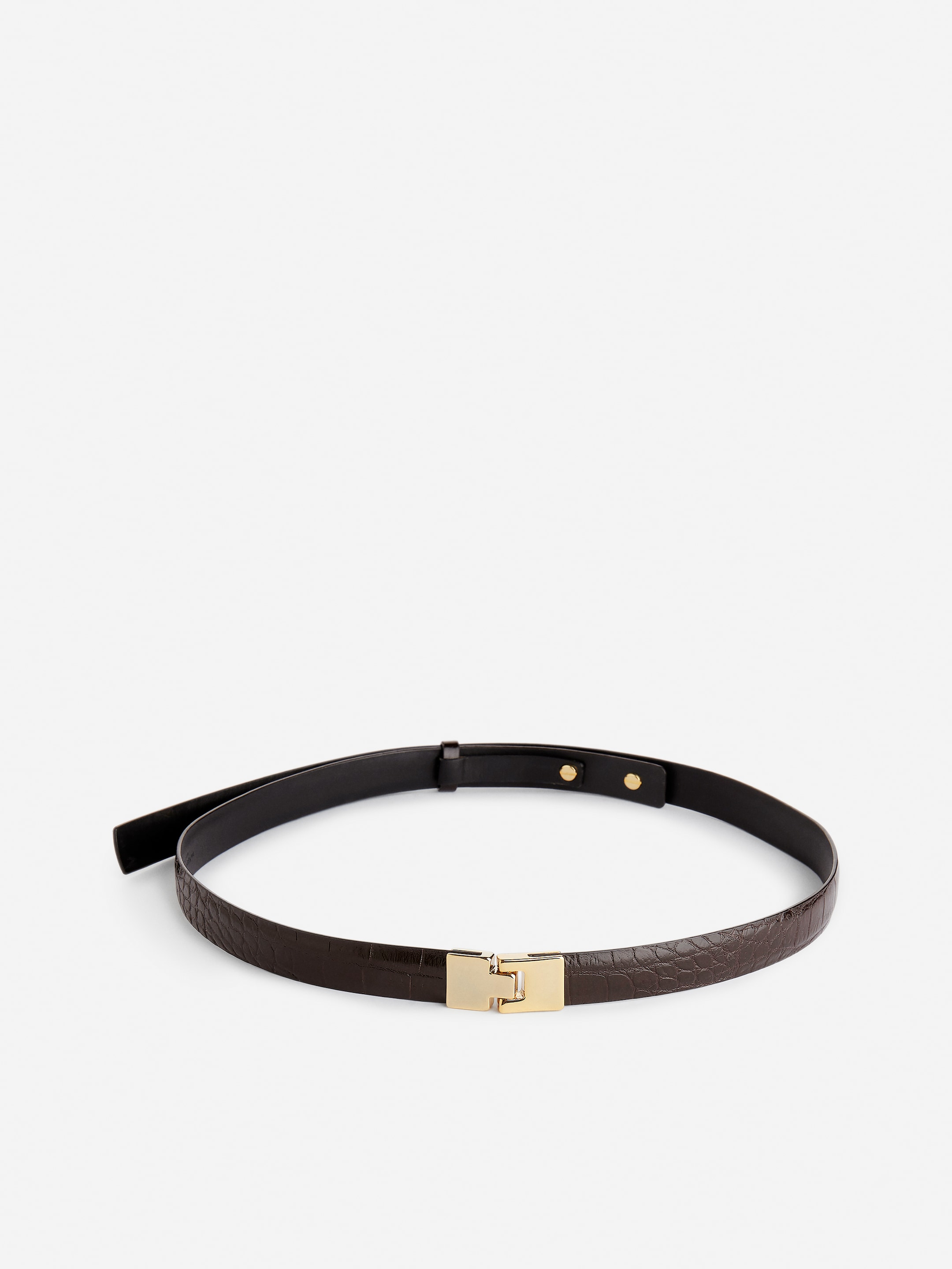 Grösseres Bild ansehen: Ledergürtel mit Schnalle - Dunkelbraun - DAMEN | H&M CH 1