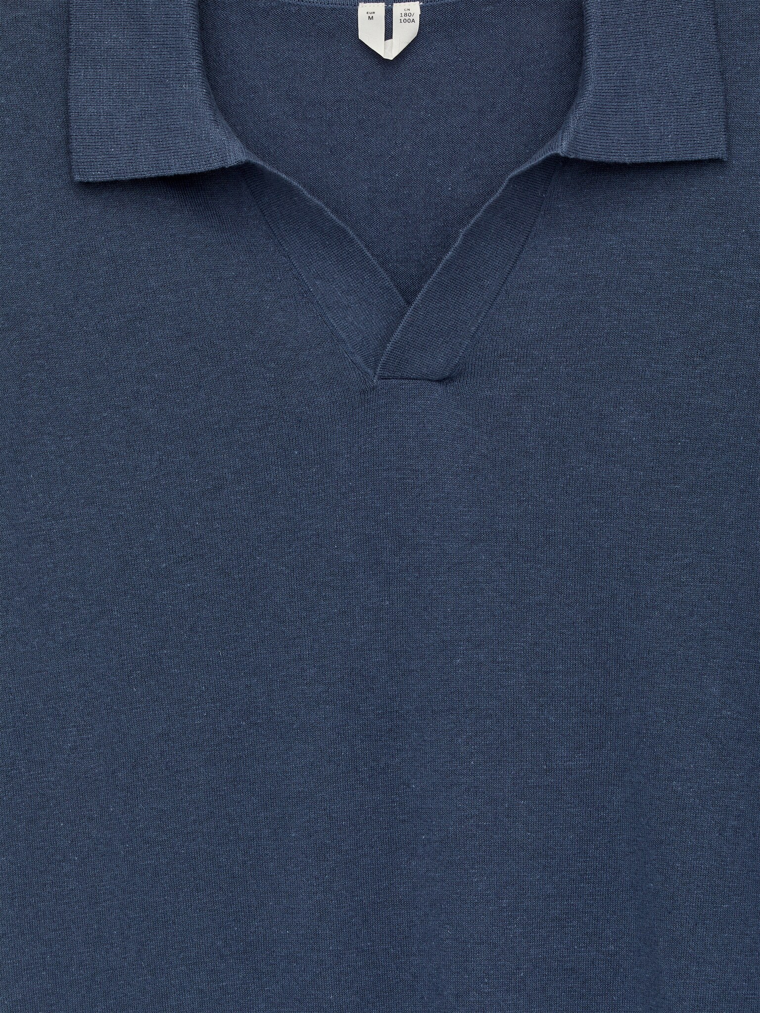 Polo en lin et coton - Bleu foncé/Bleu foncé/Taupe/Bordeaux/Taupe clair/Vert kaki/Bleu foncé - 3