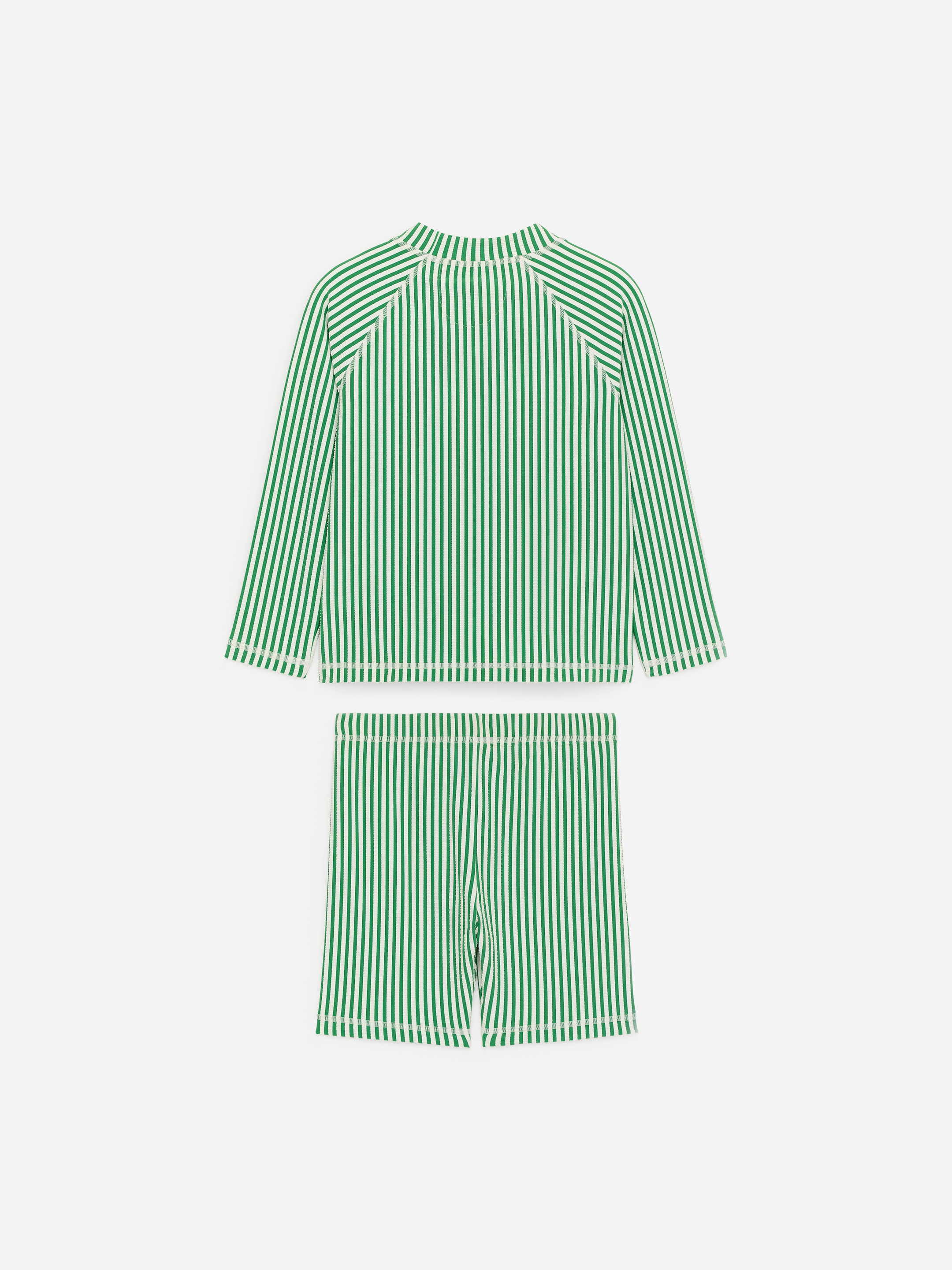 Seersucker Swim Set UPF50+-Green-18966