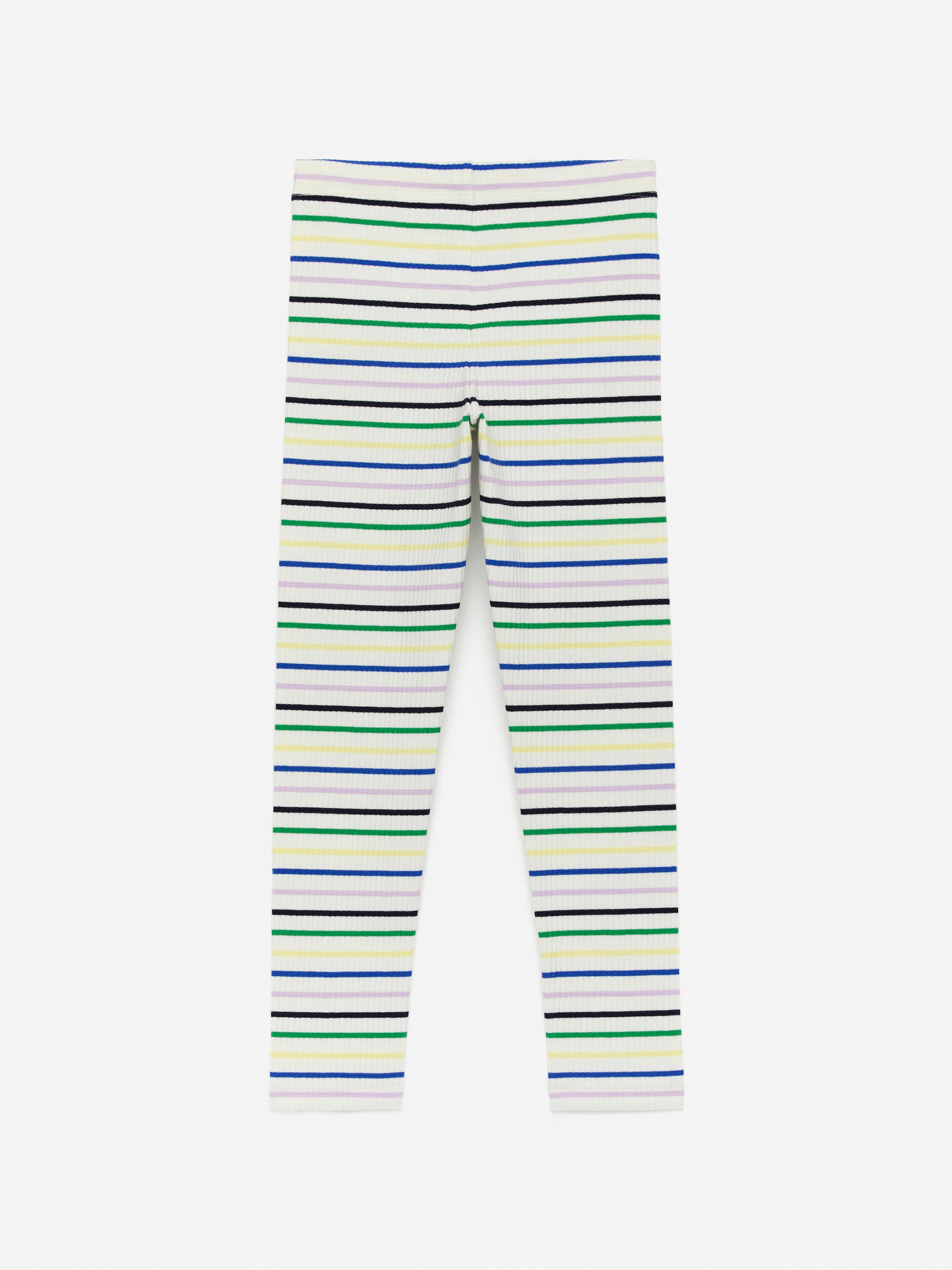 Ribbed Leggings - Off White/Multicolour - Slim fit - Children - StillMedia/DescriptiveStillLife - 2