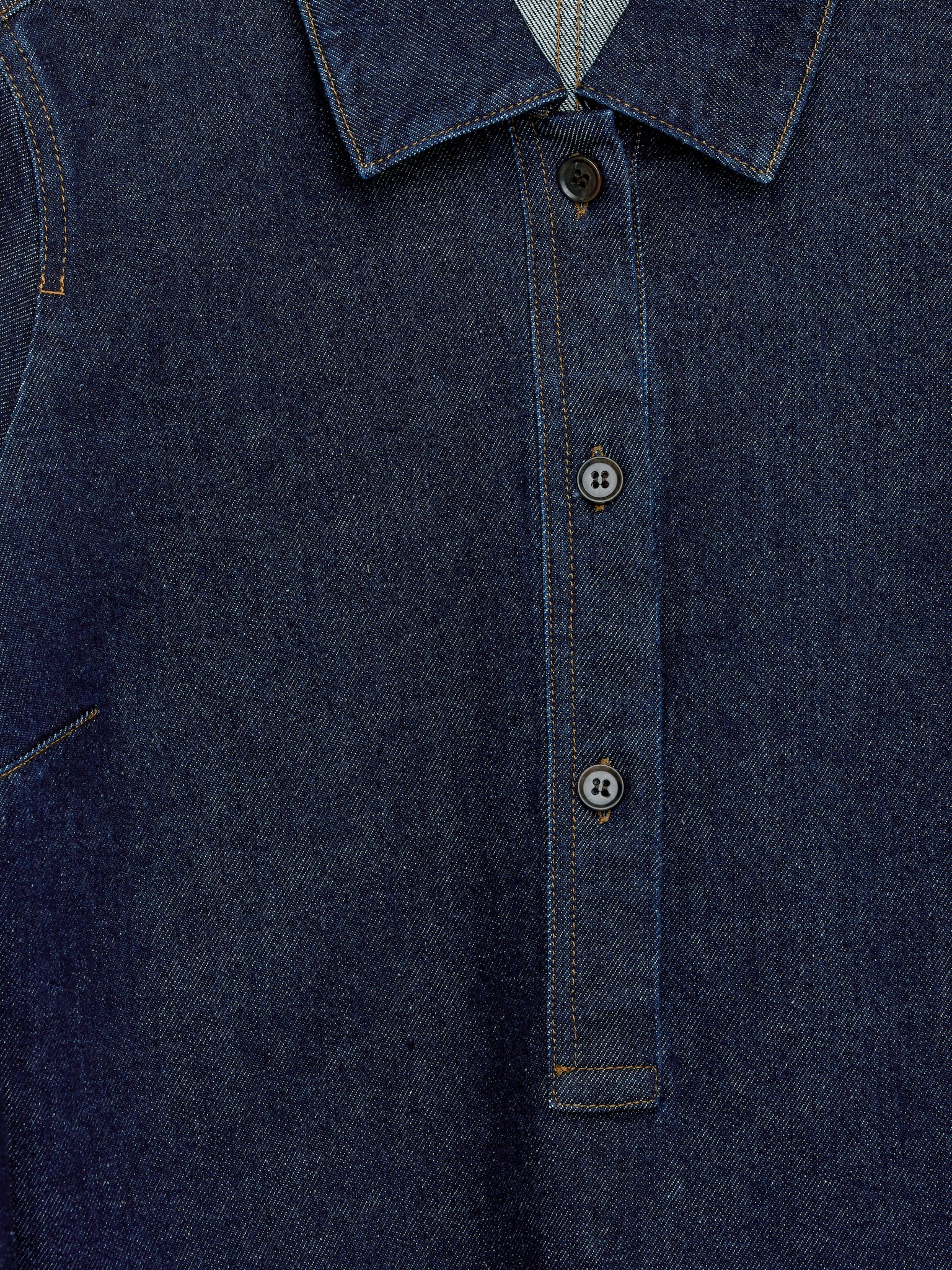 Robe en jean - Bleu foncé - 2