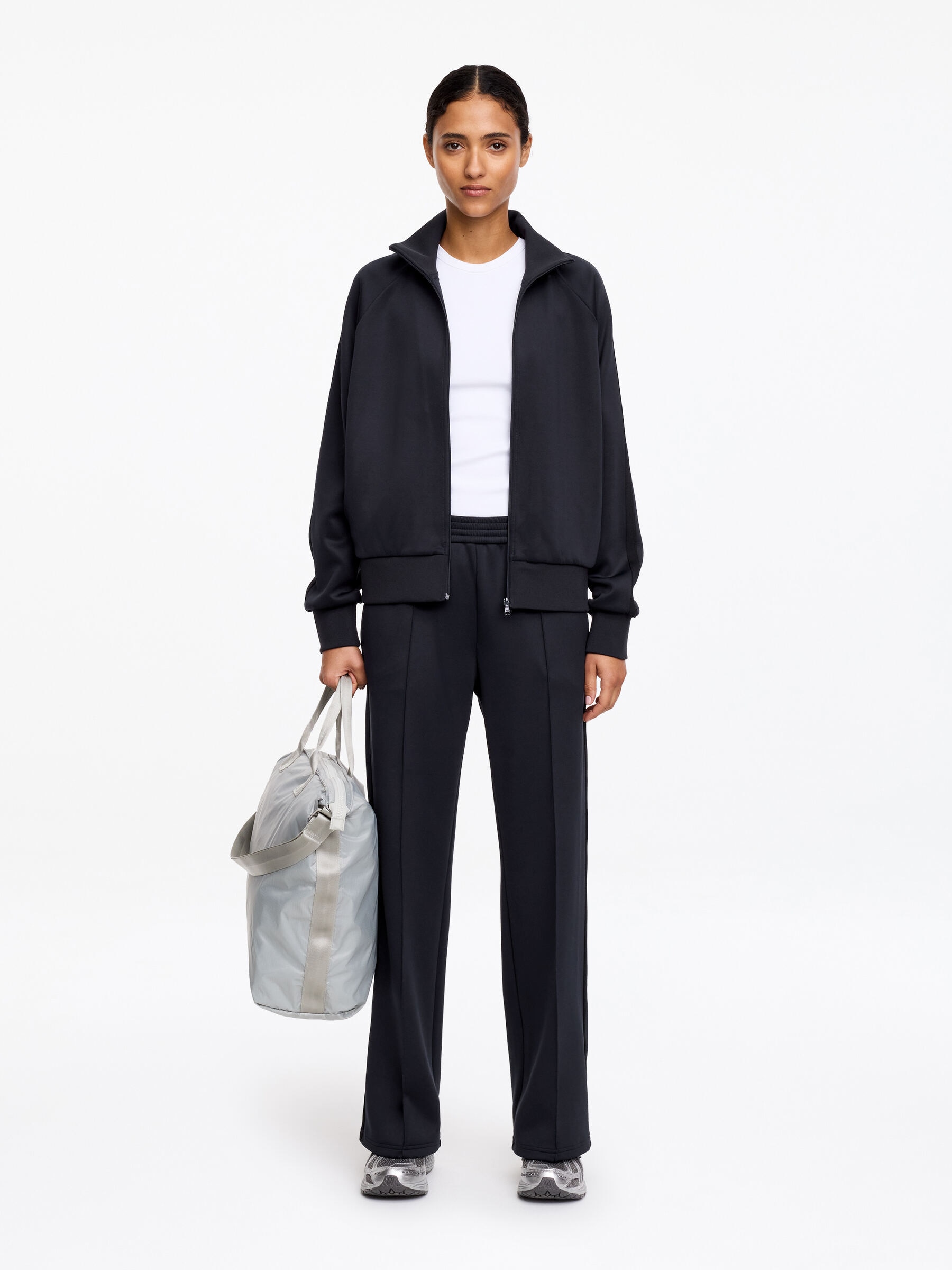 Pintuck Tracksuit Bottoms - Dark Blue - Regular fit - Women - StillMedia/Lookbook - 5