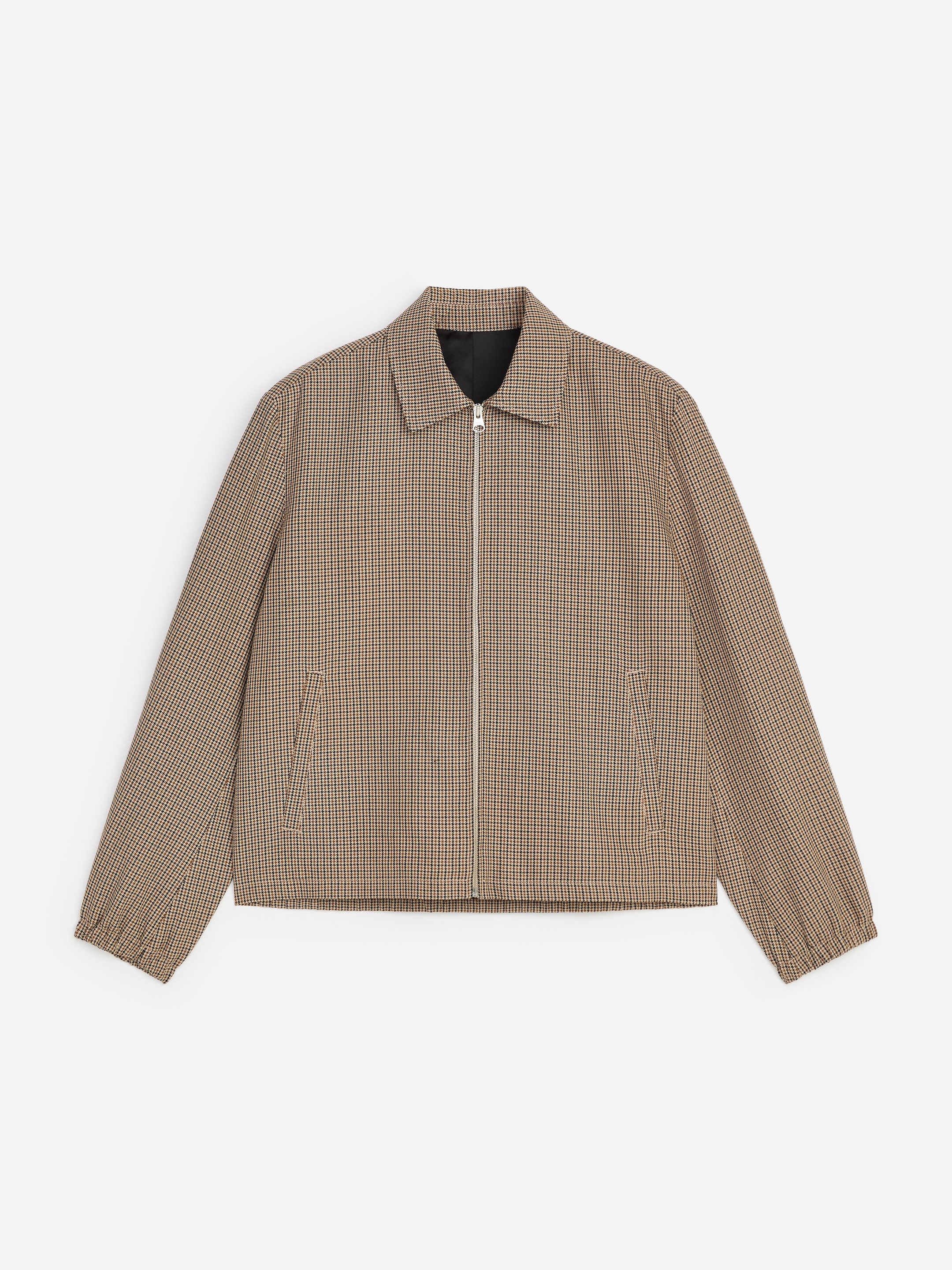 Short Cotton Jacket - Brown/Checkered - Regular fit - men - StillMedia/DescriptiveStillLife - 1