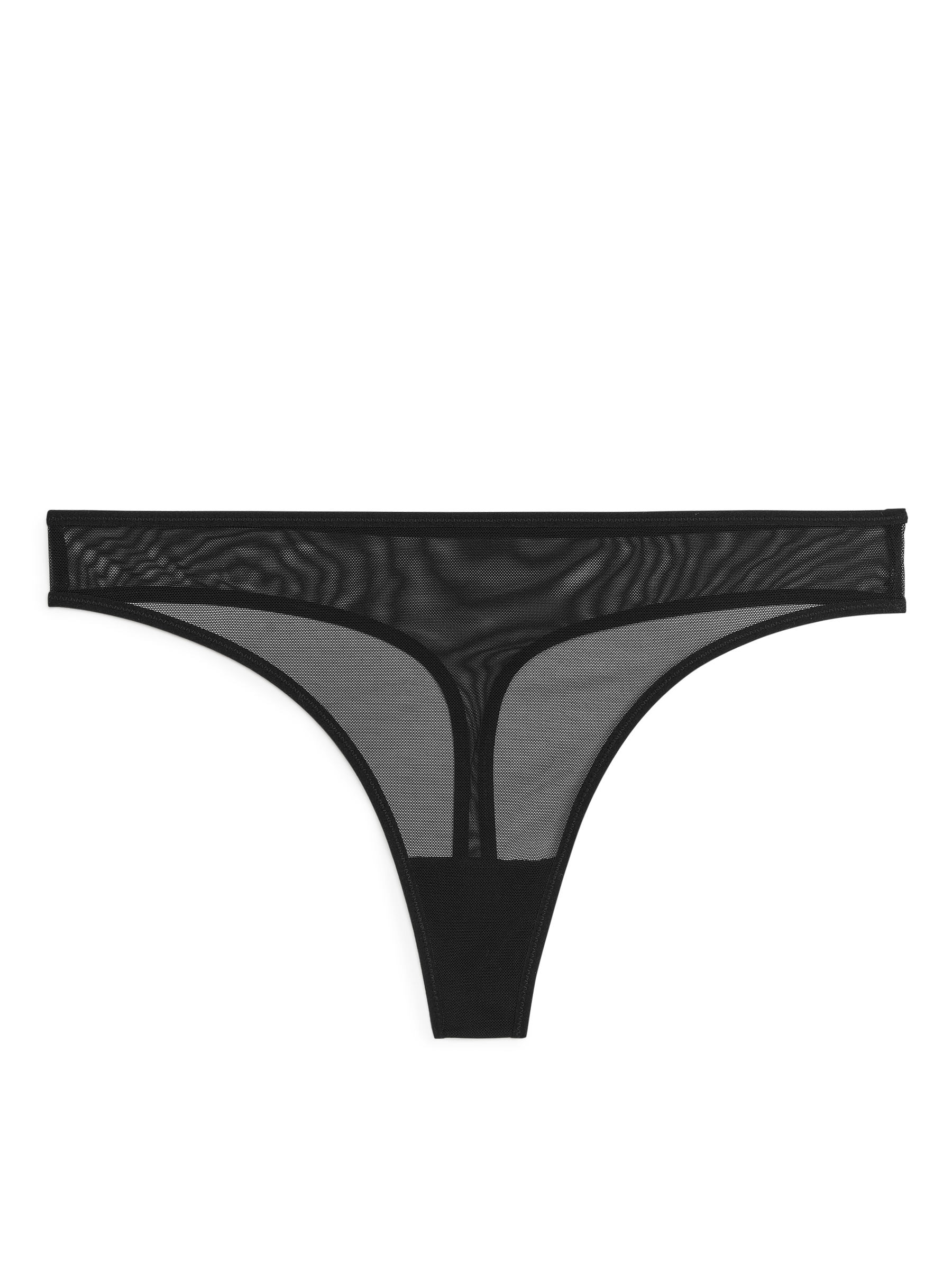 Tanga aus Mesh - Schwarz - Damen - StillMedia/DescriptiveStillLife - 1